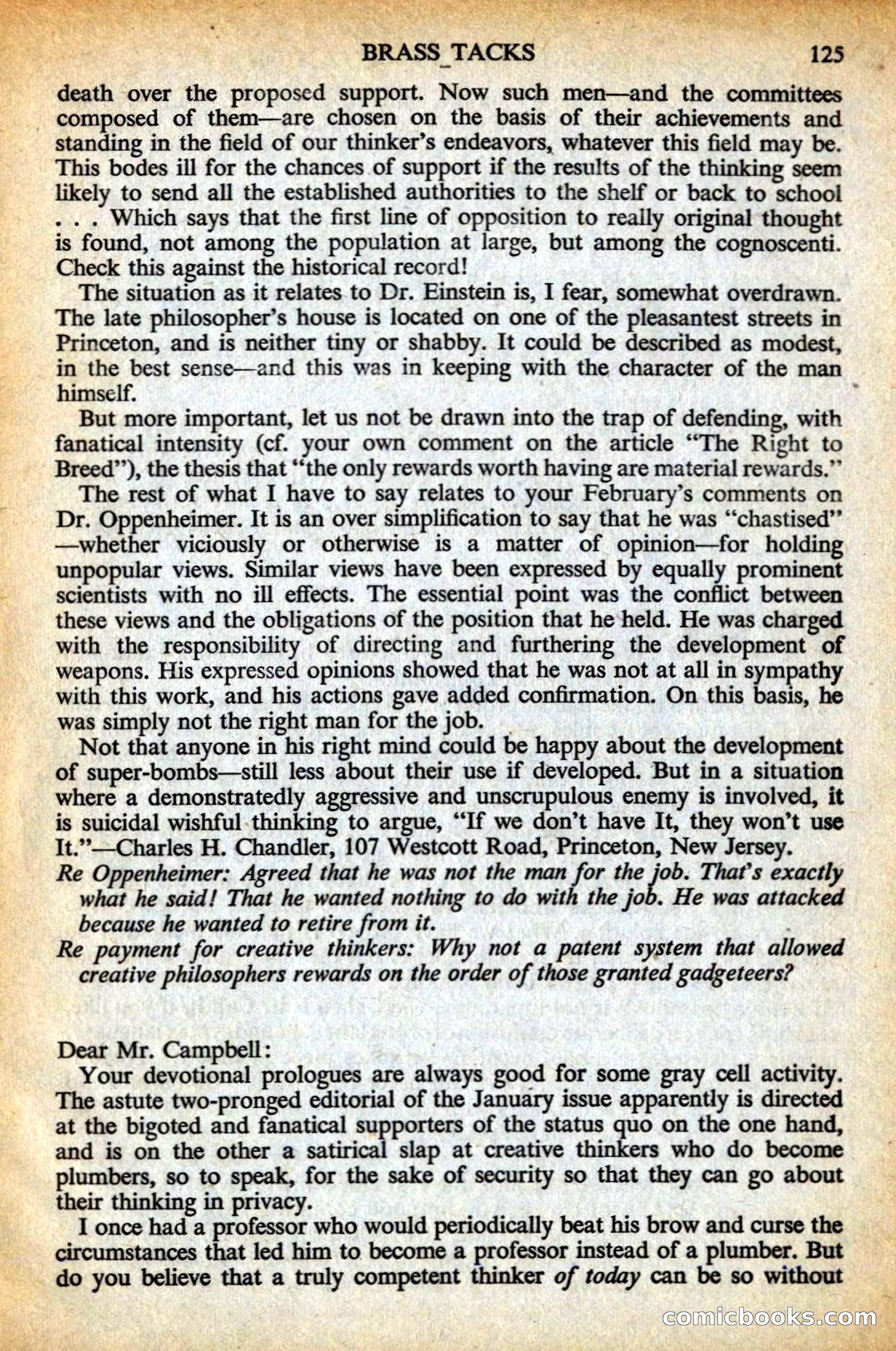 Astounding British Edition, May 1956 — page 127 of 132