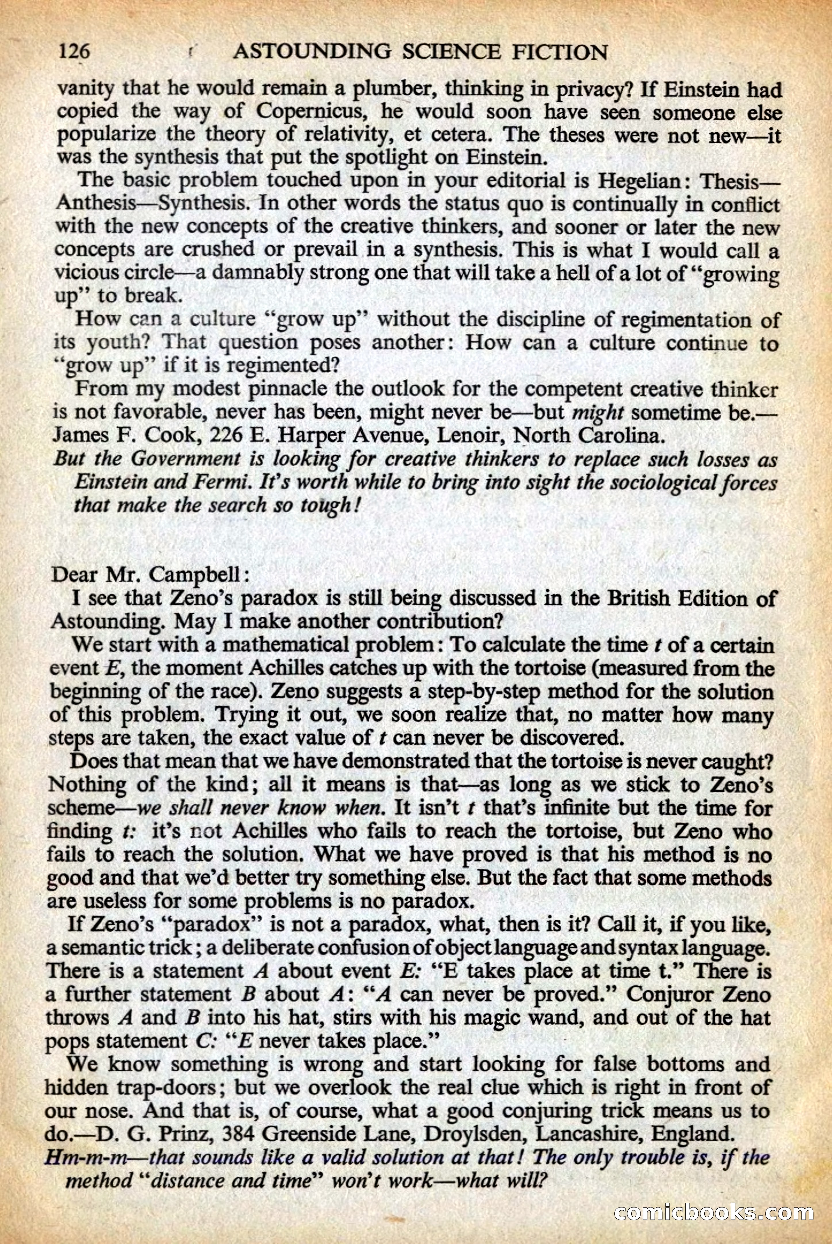 Astounding British Edition, May 1956 — page 128 of 132