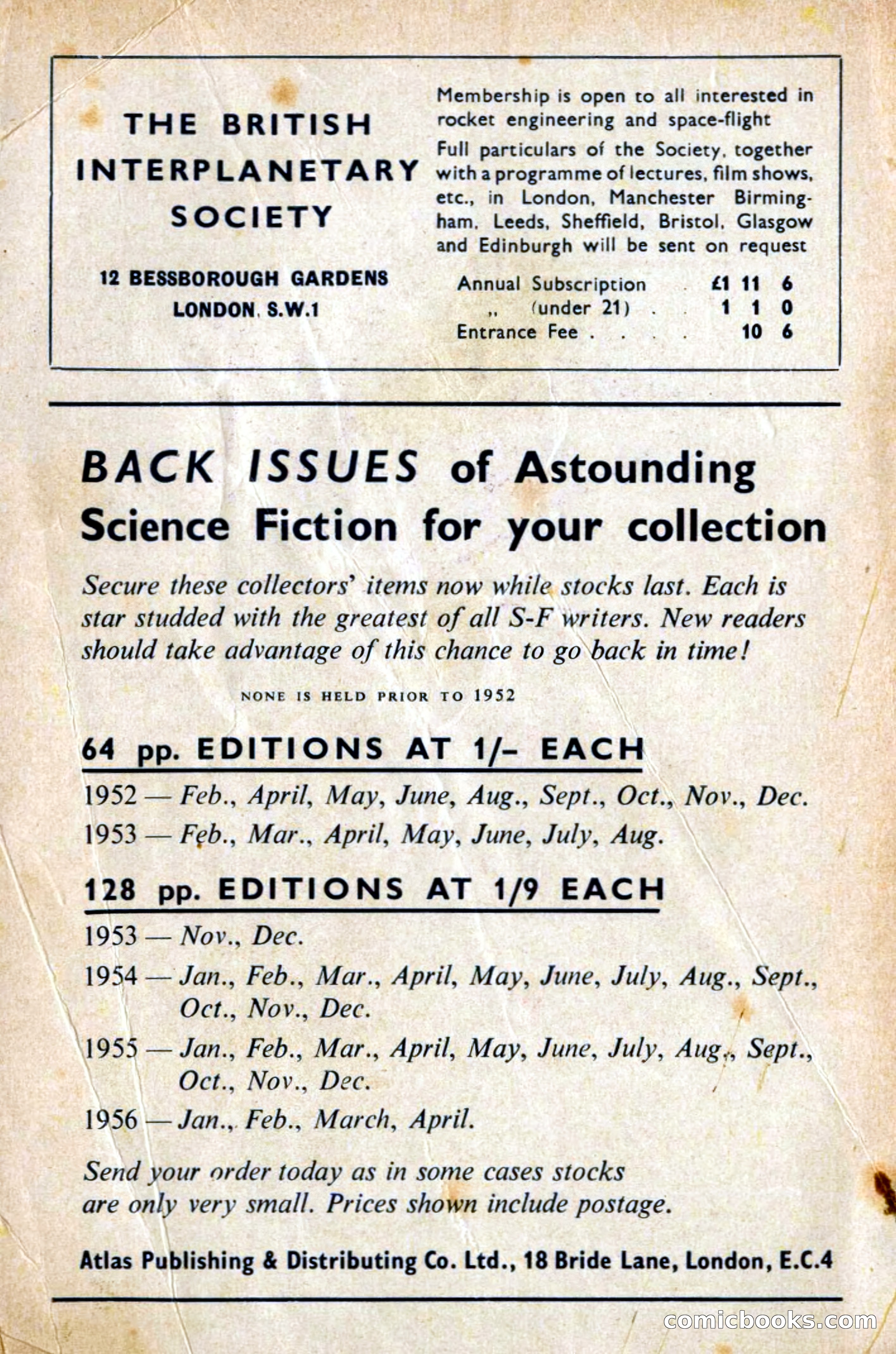 Astounding Science Fiction, British Edition — page 1 of 132