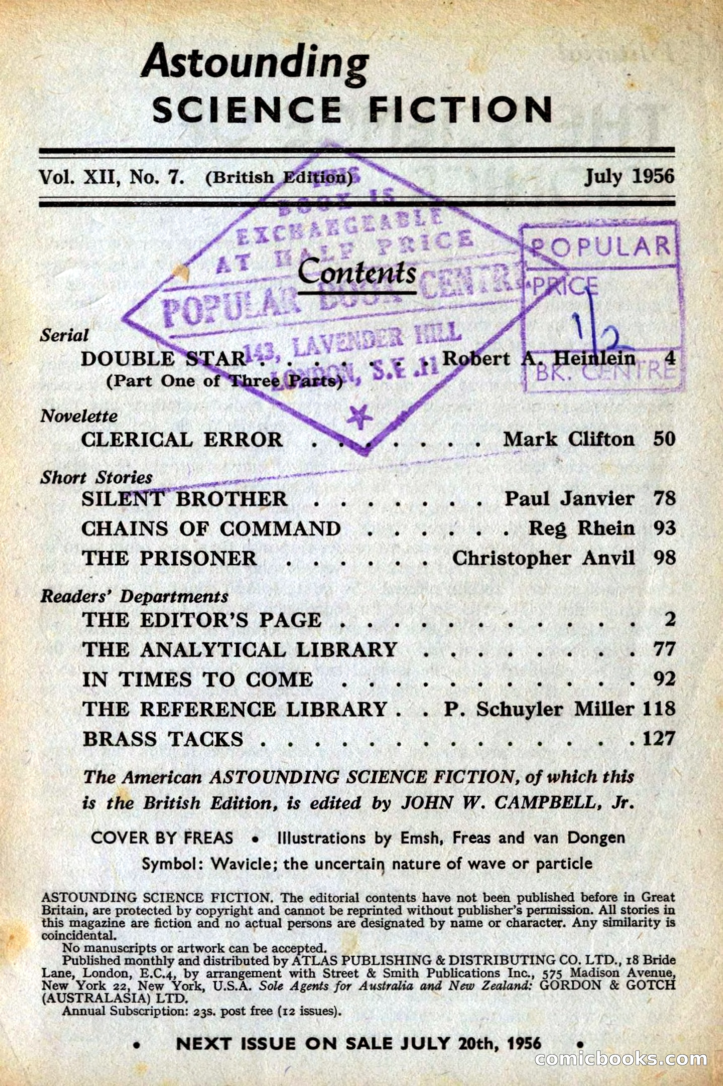 Astounding Science Fiction, British Edition — page 3 of 132