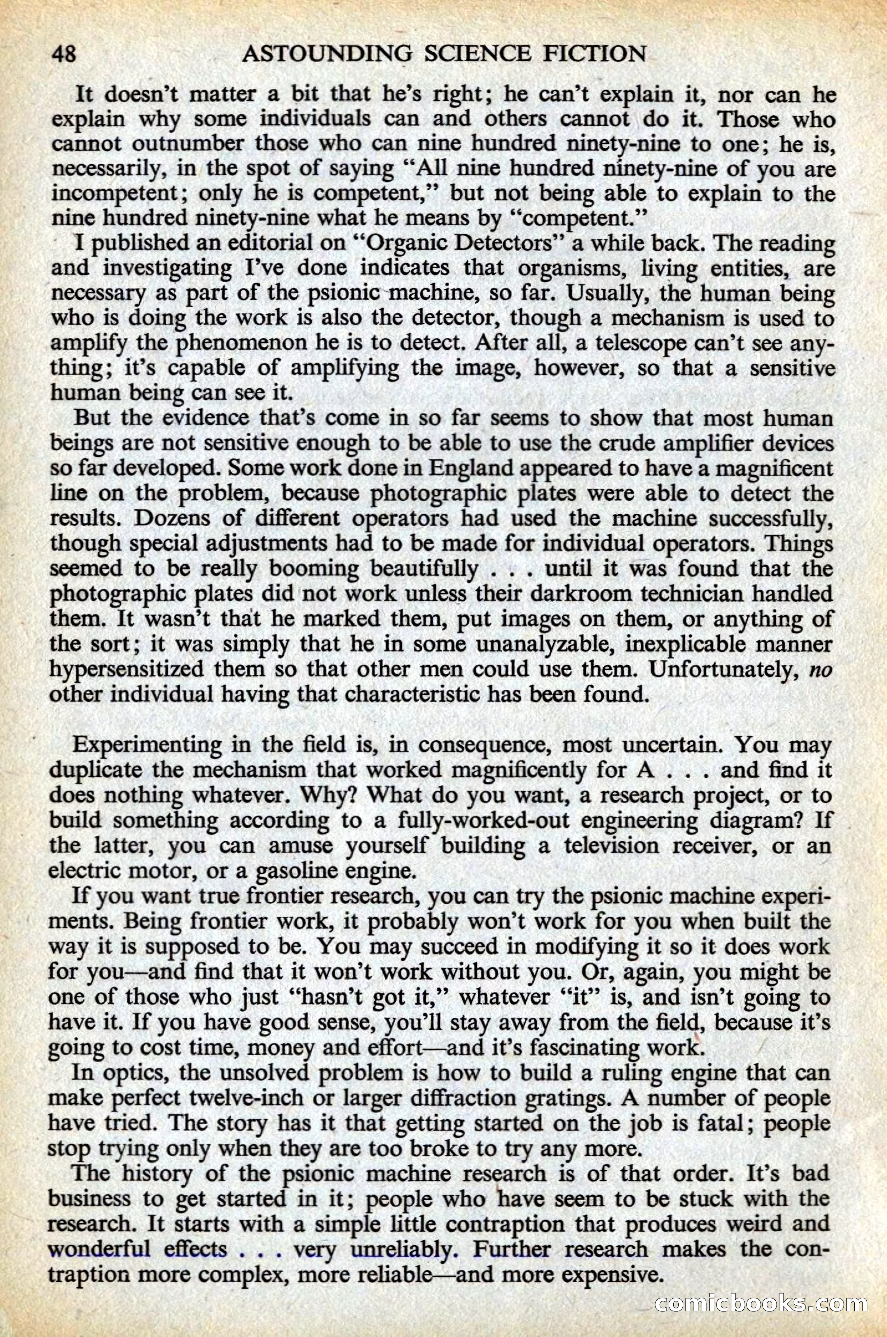 Astounding Science Fiction, British Edition — page 50 of 132