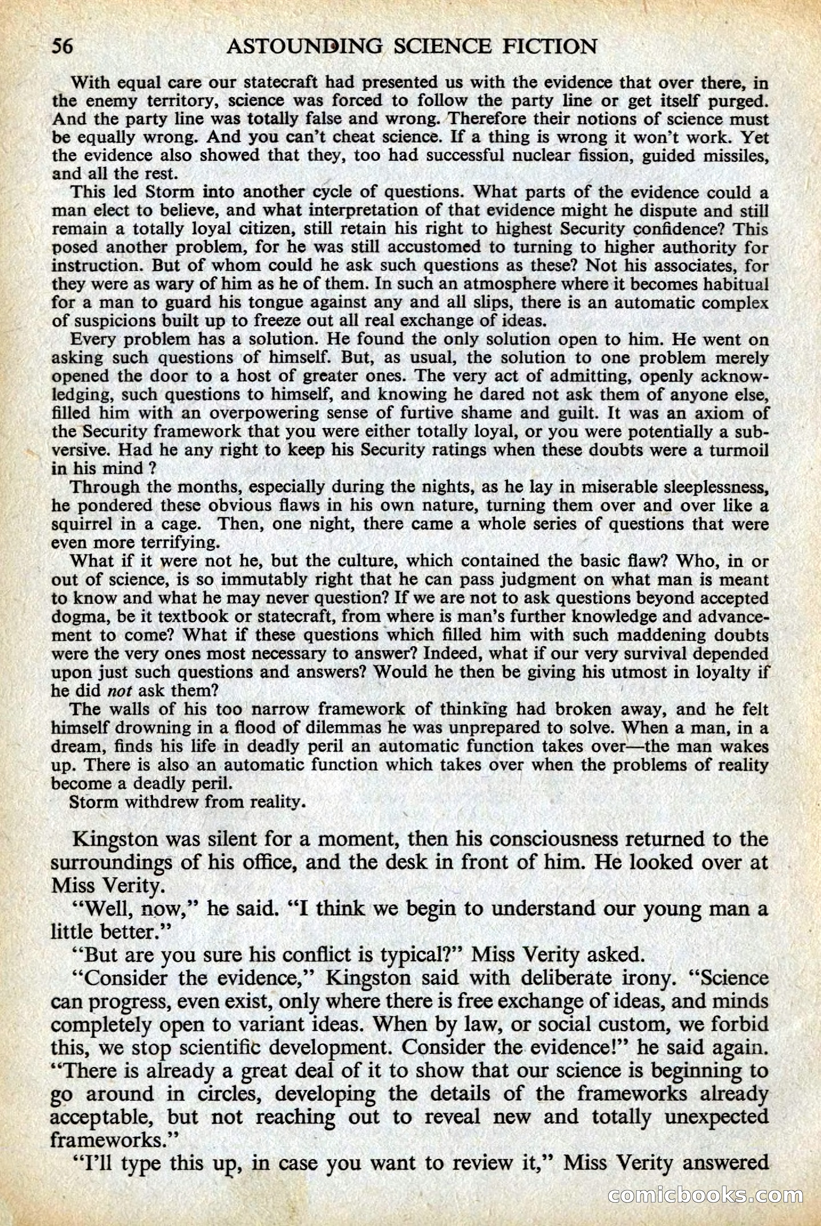 Astounding Science Fiction, British Edition — page 58 of 132
