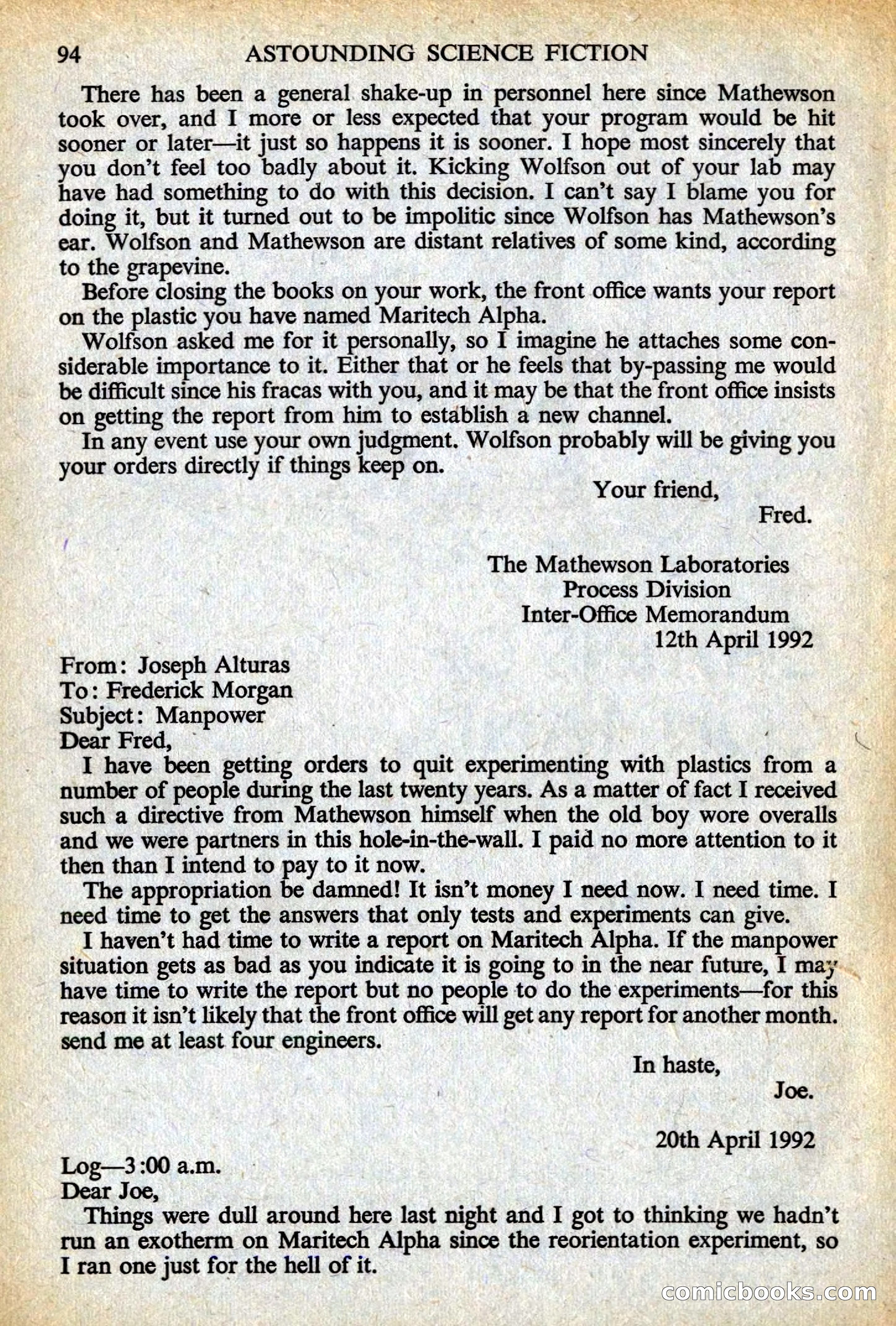 Astounding Science Fiction, British Edition — page 96 of 132