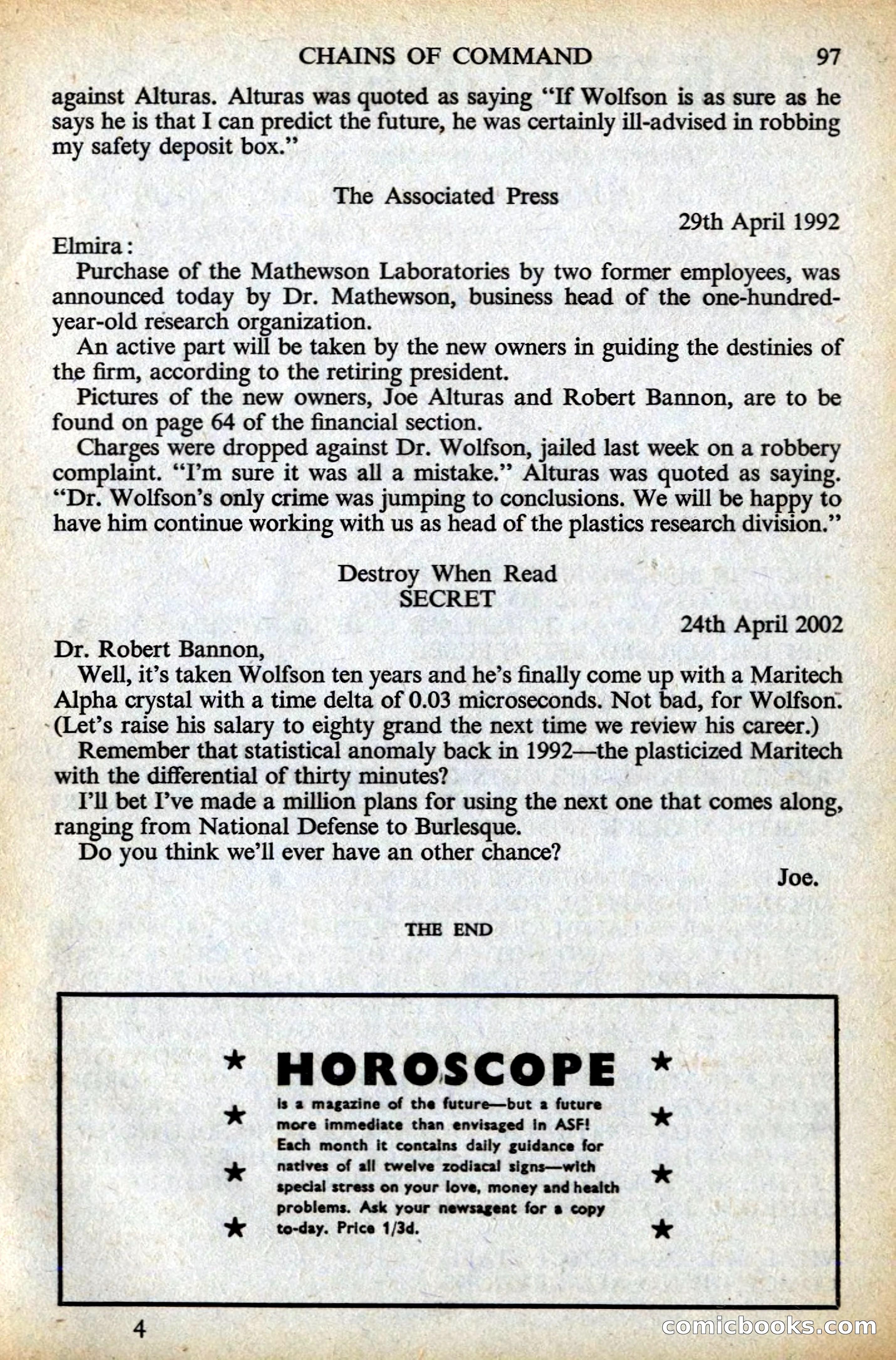 Astounding Science Fiction, British Edition — page 99 of 132