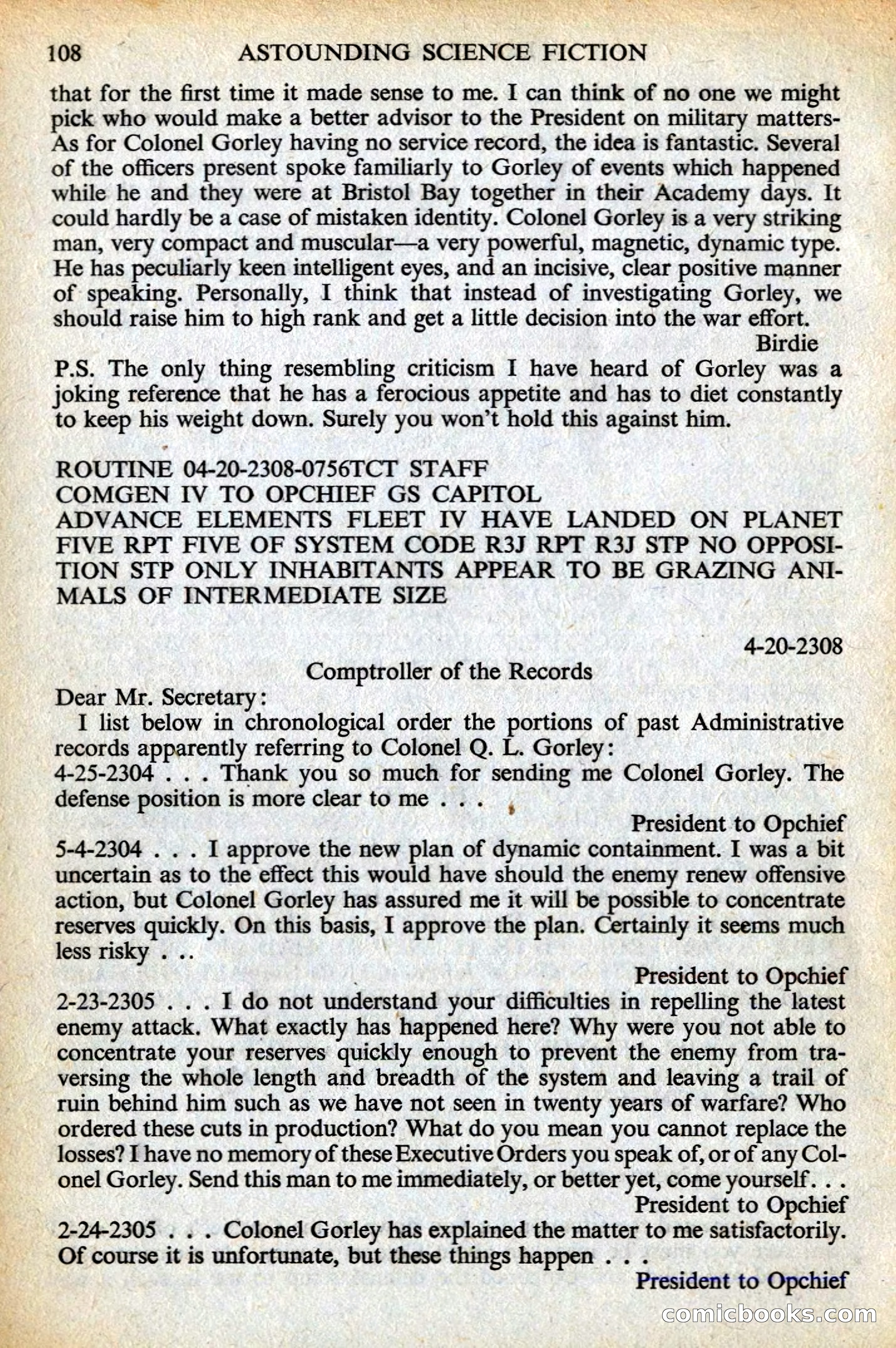 Astounding Science Fiction, British Edition — page 110 of 132