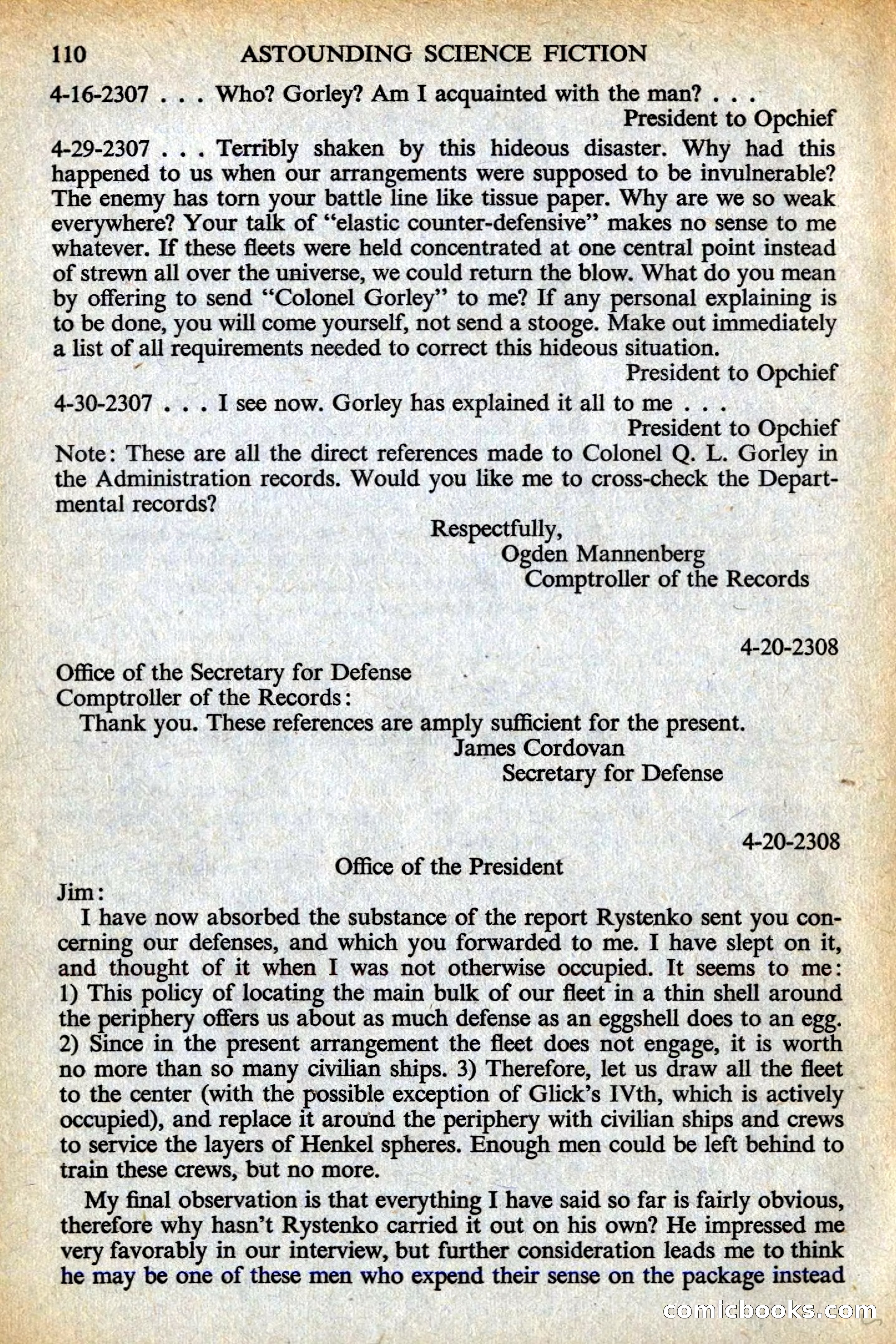 Astounding Science Fiction, British Edition — page 112 of 132