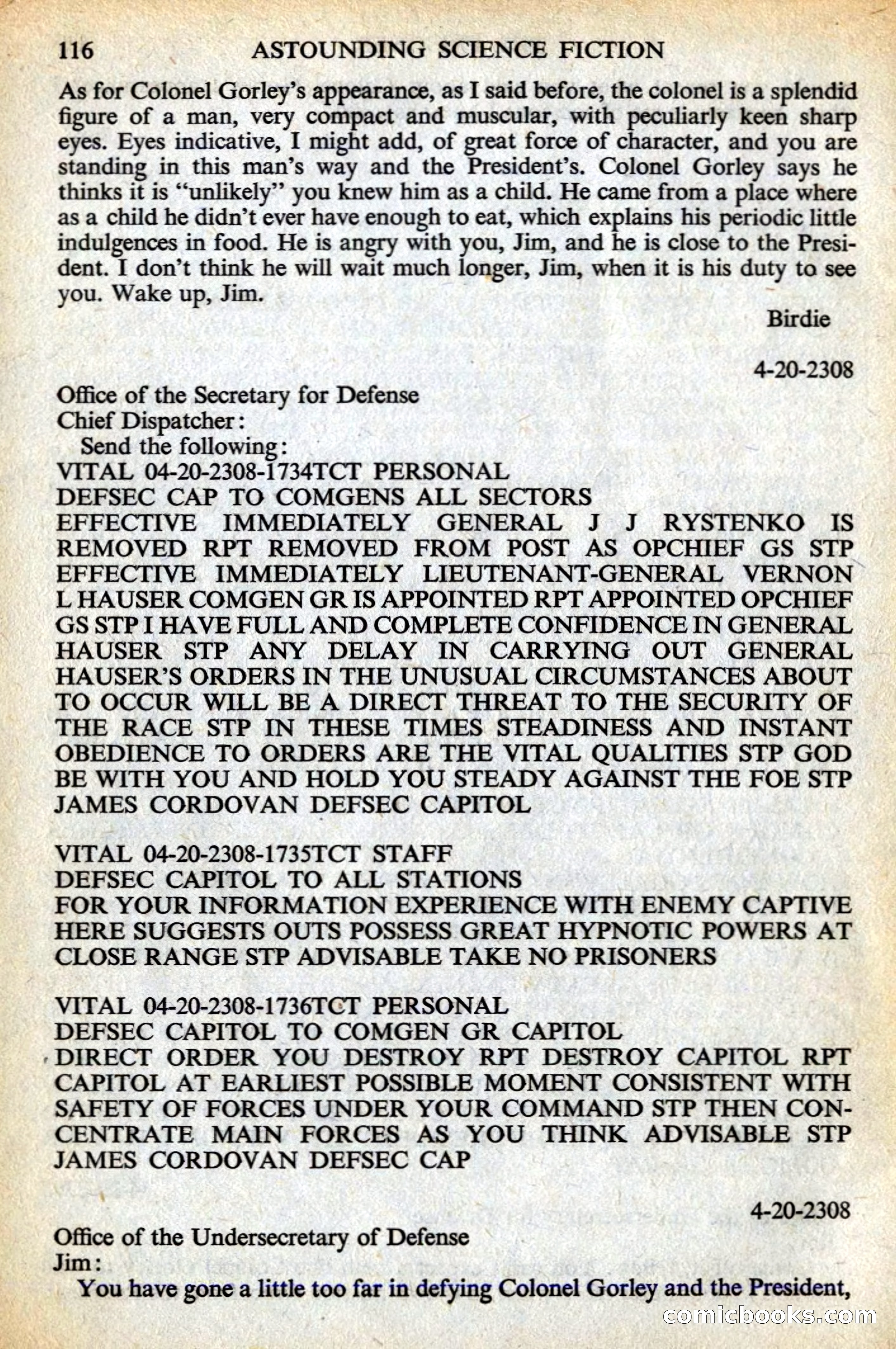 Astounding Science Fiction, British Edition — page 118 of 132