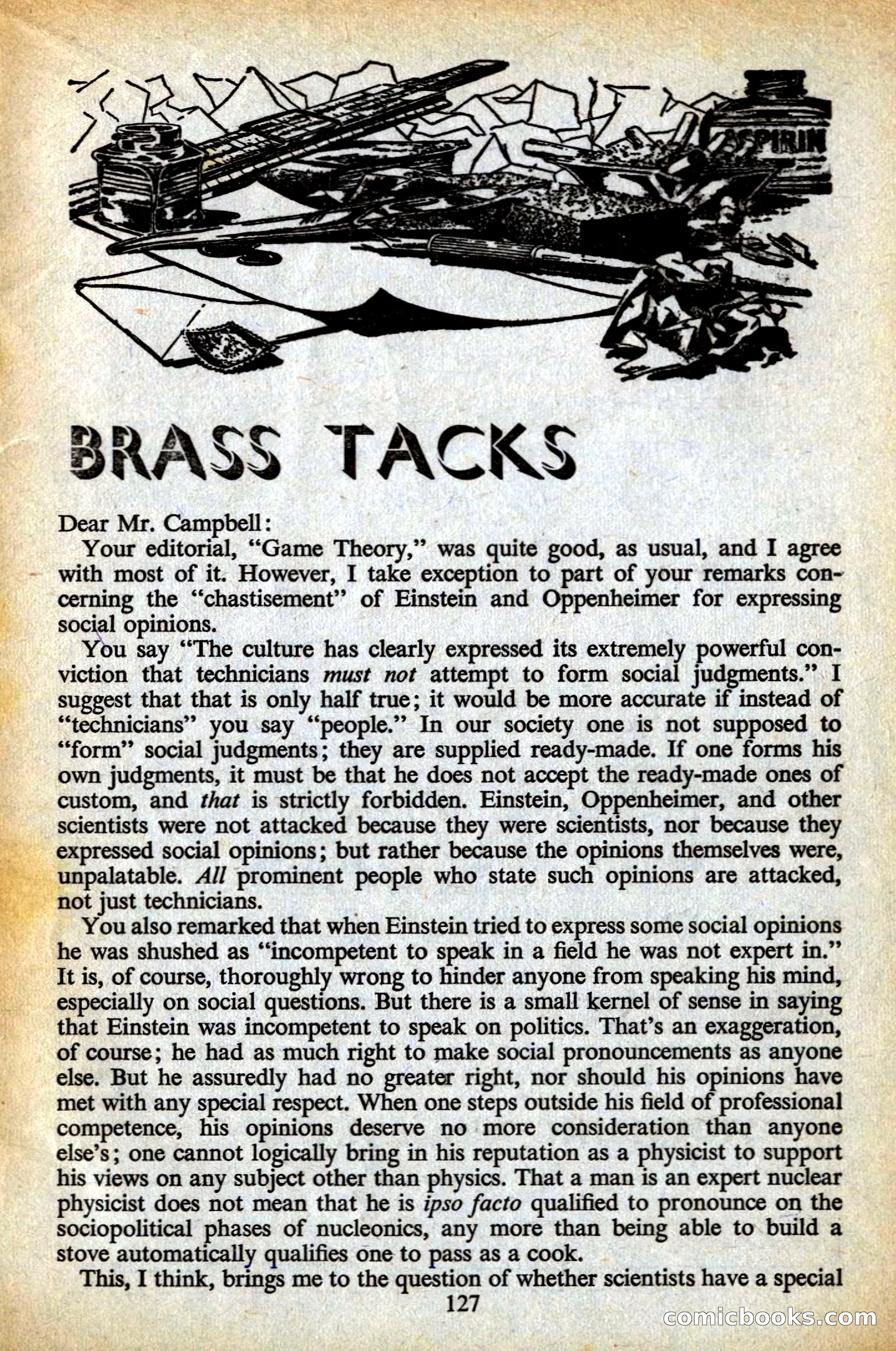 Astounding Science Fiction, British Edition — page 129 of 132