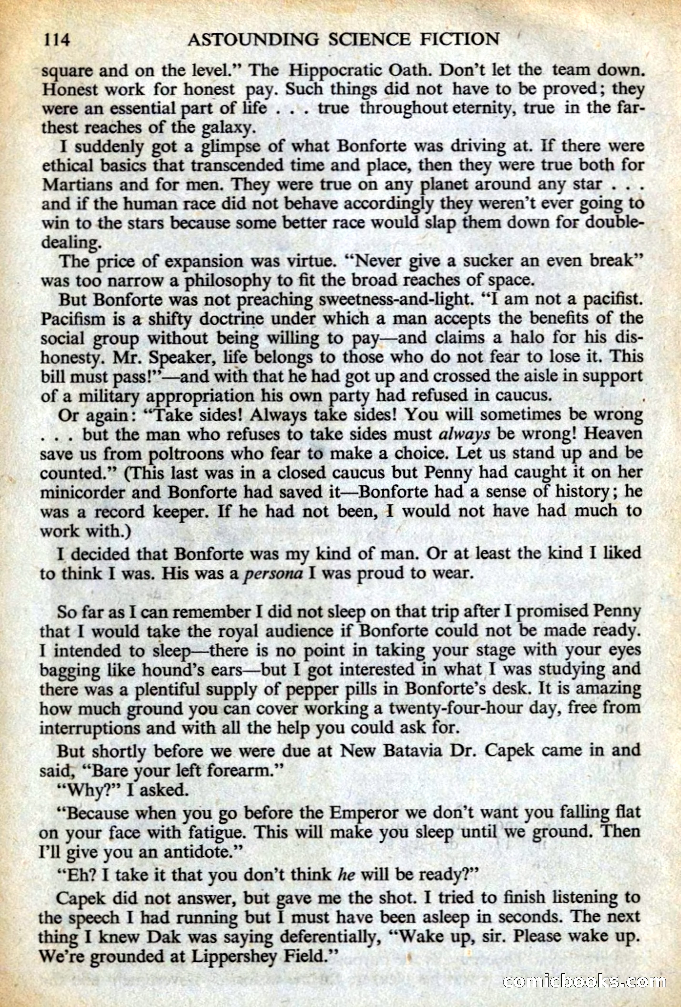 Astounding British Edition, Vol. 12, No. 8 — page 116 of 132
