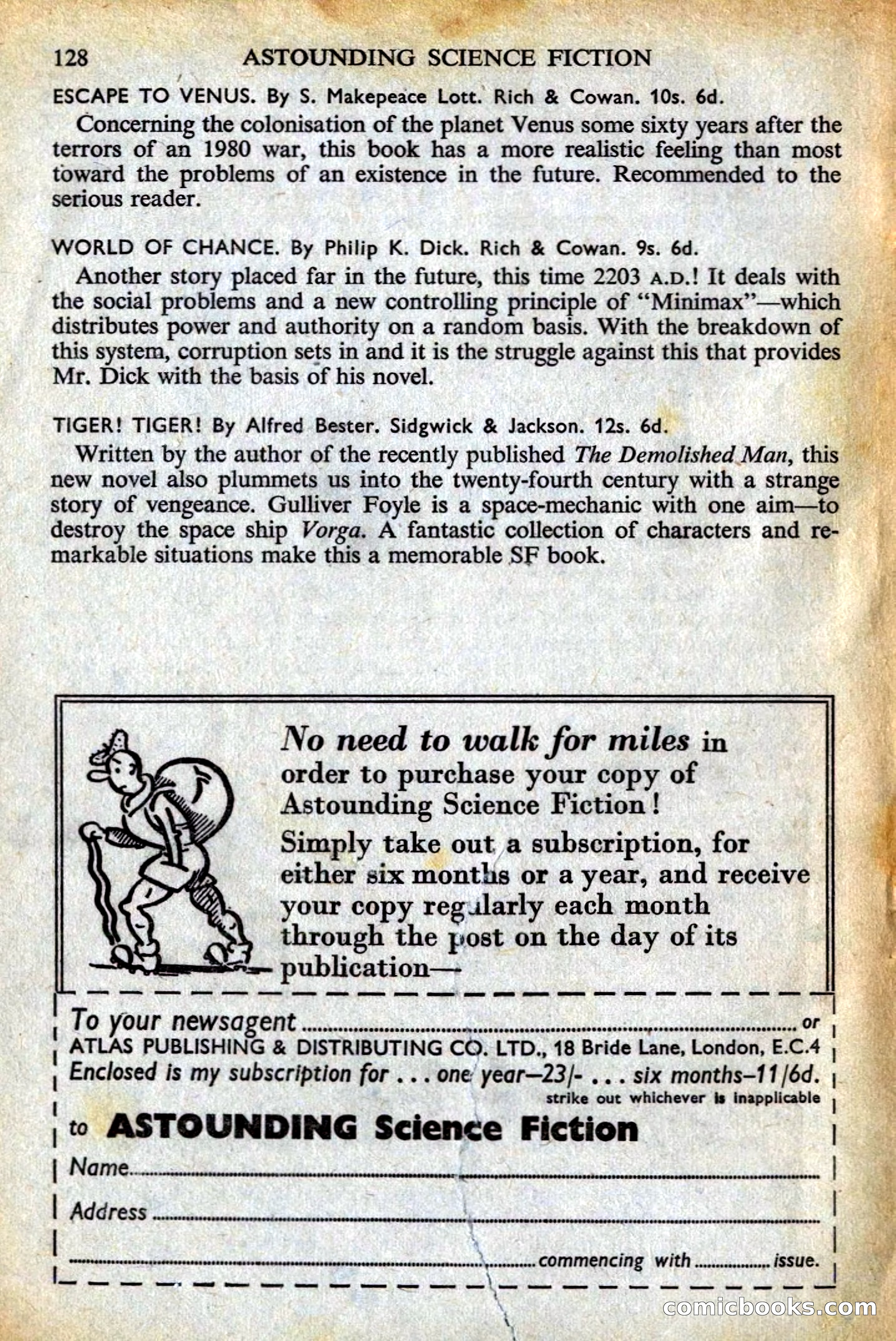 Astounding British Edition, Vol. 12, No. 8 — page 132 of 132