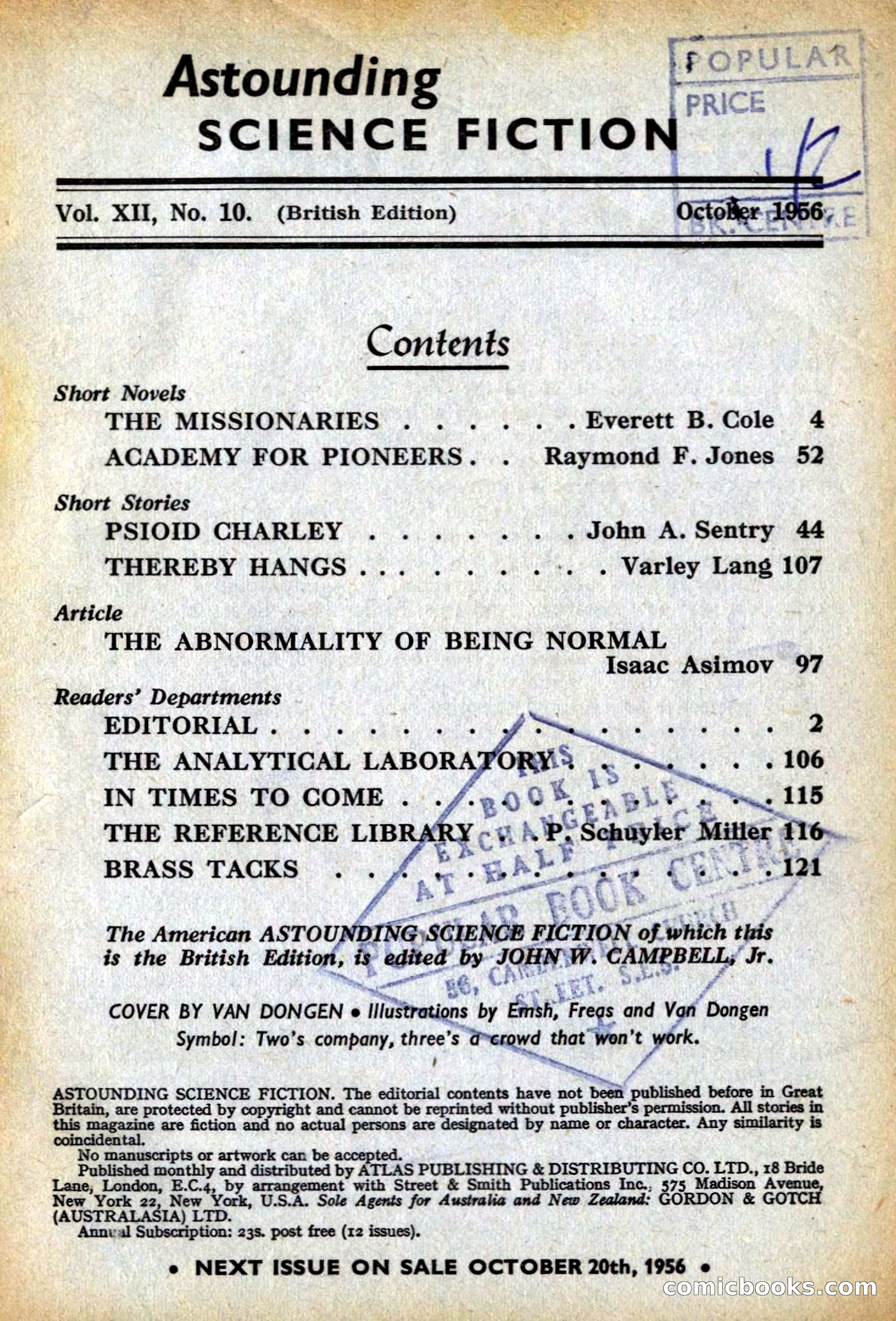 Astounding Science Fiction, British Edition
