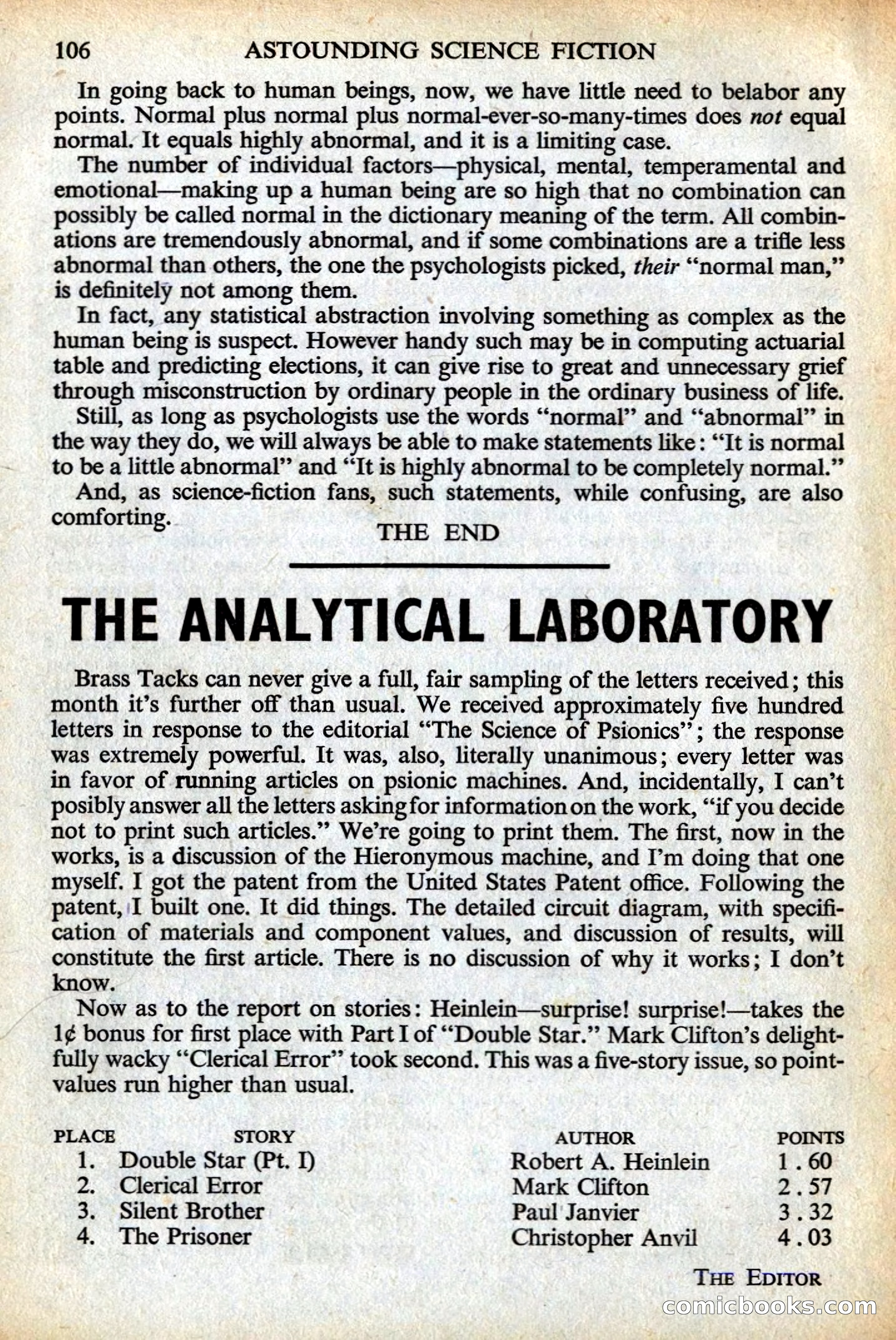 Astounding Science Fiction, British Edition — page 108 of 132