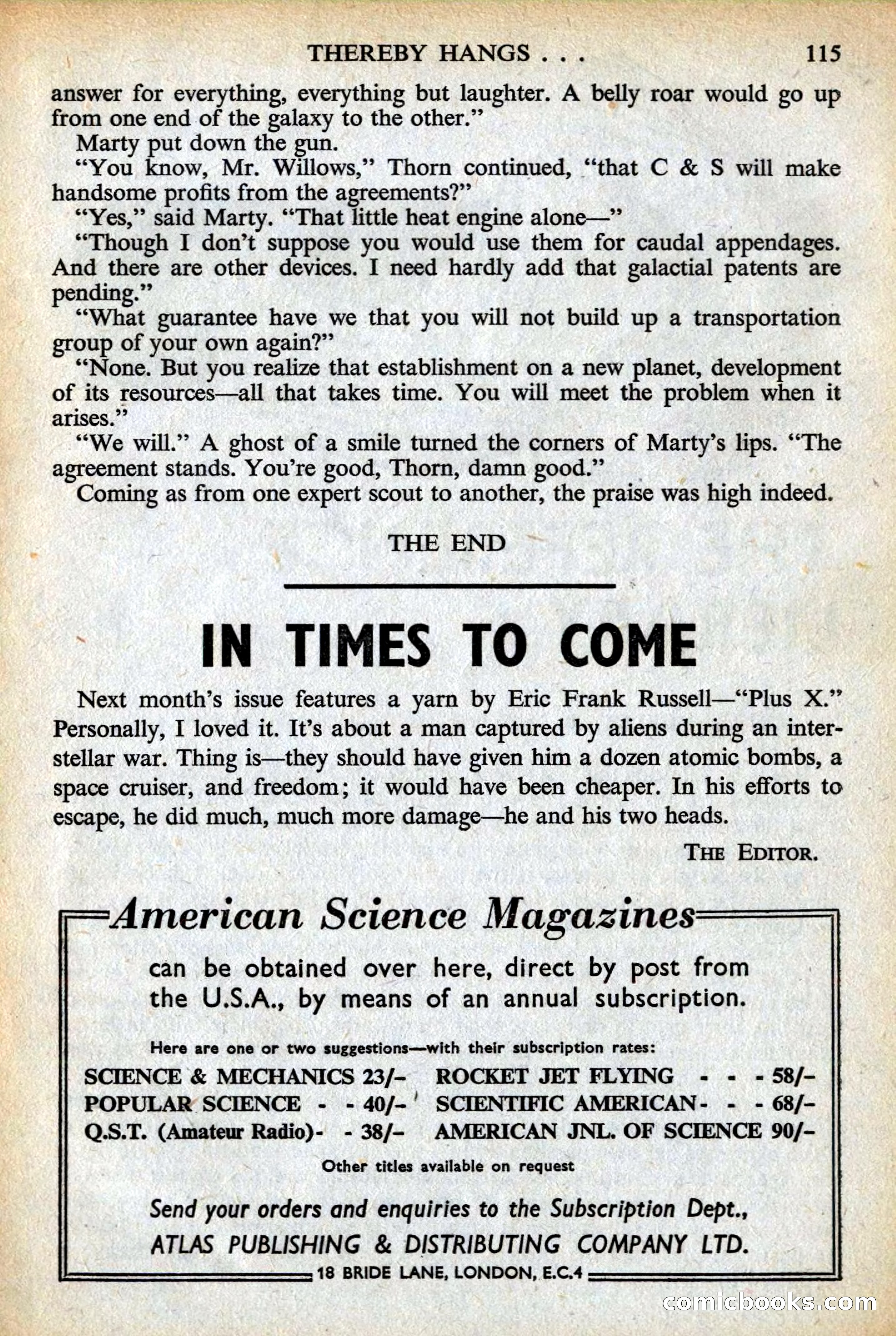Astounding Science Fiction, British Edition — page 117 of 132