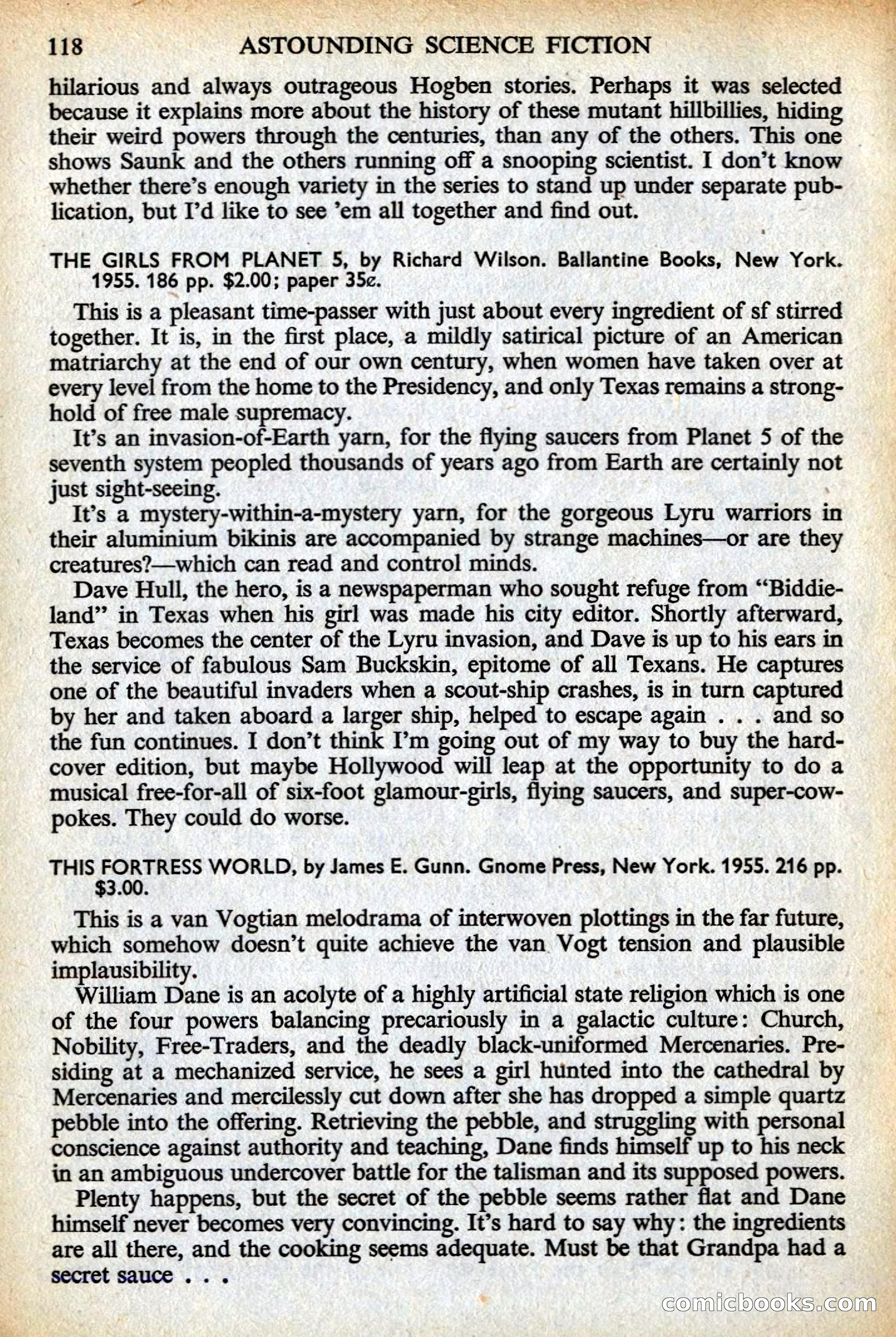 Astounding Science Fiction, British Edition — page 120 of 132