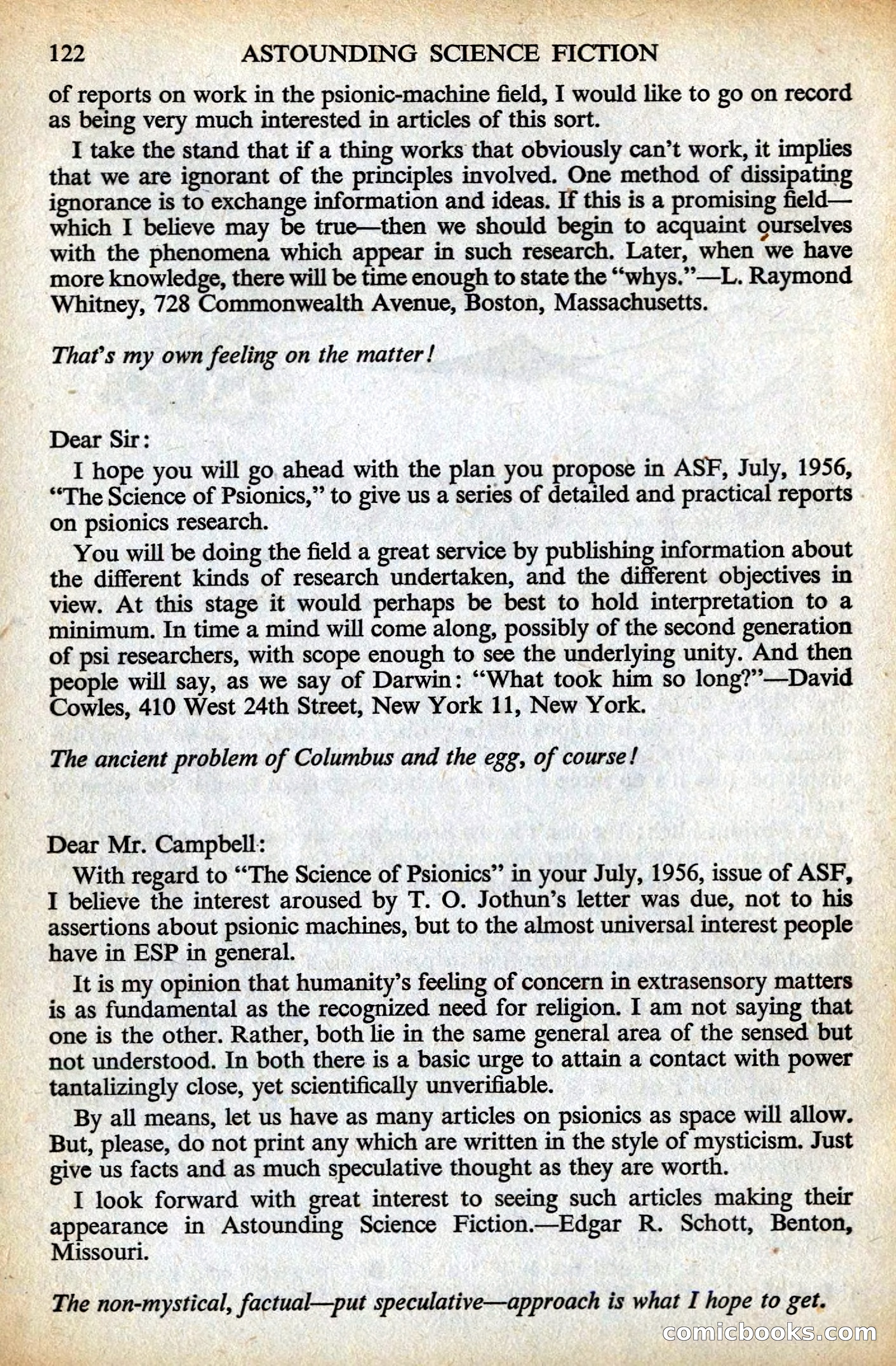 Astounding Science Fiction, British Edition — page 124 of 132