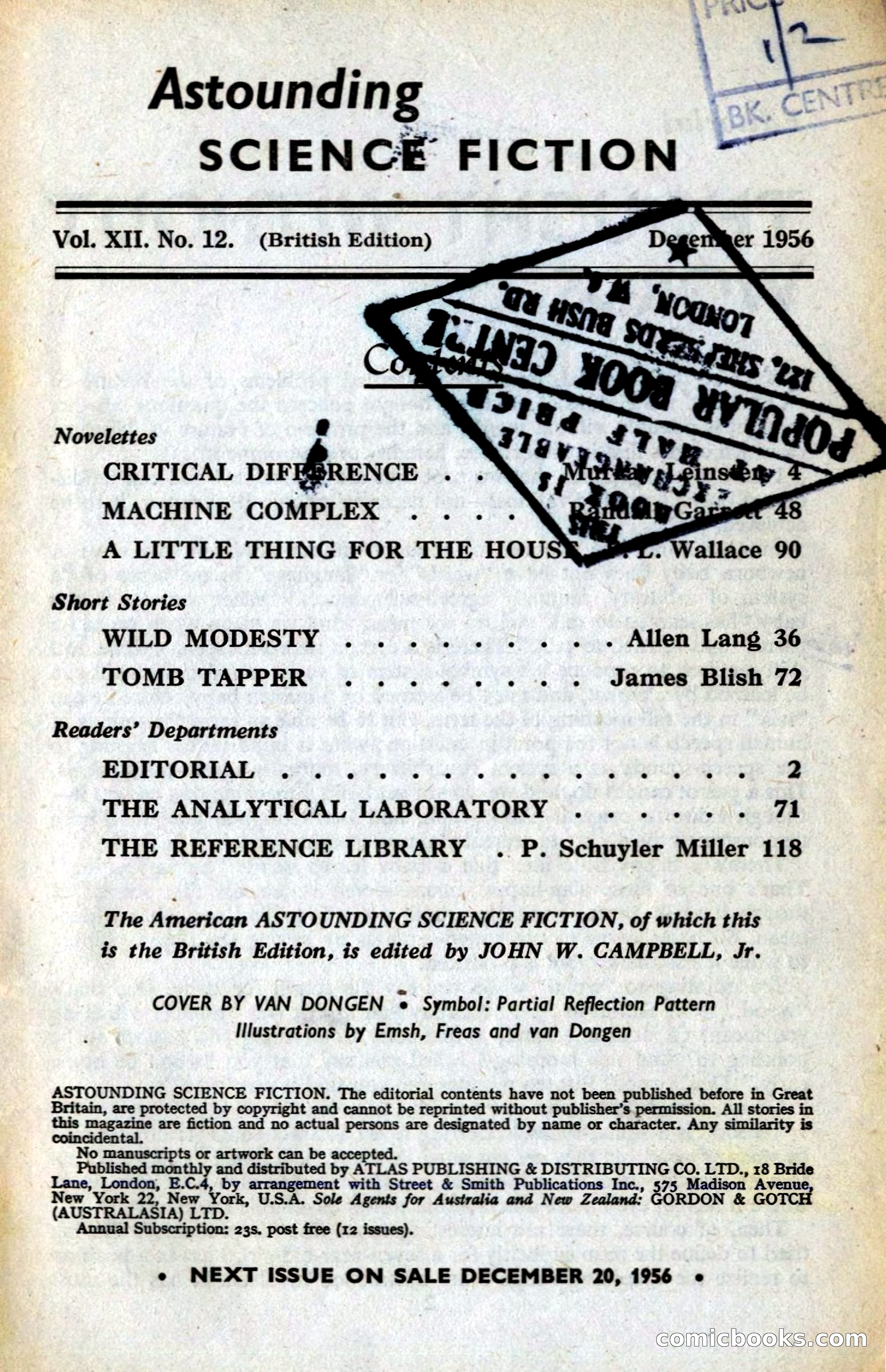 Astounding British Edition, Vol. 12 No. 12 — page 3 of 132
