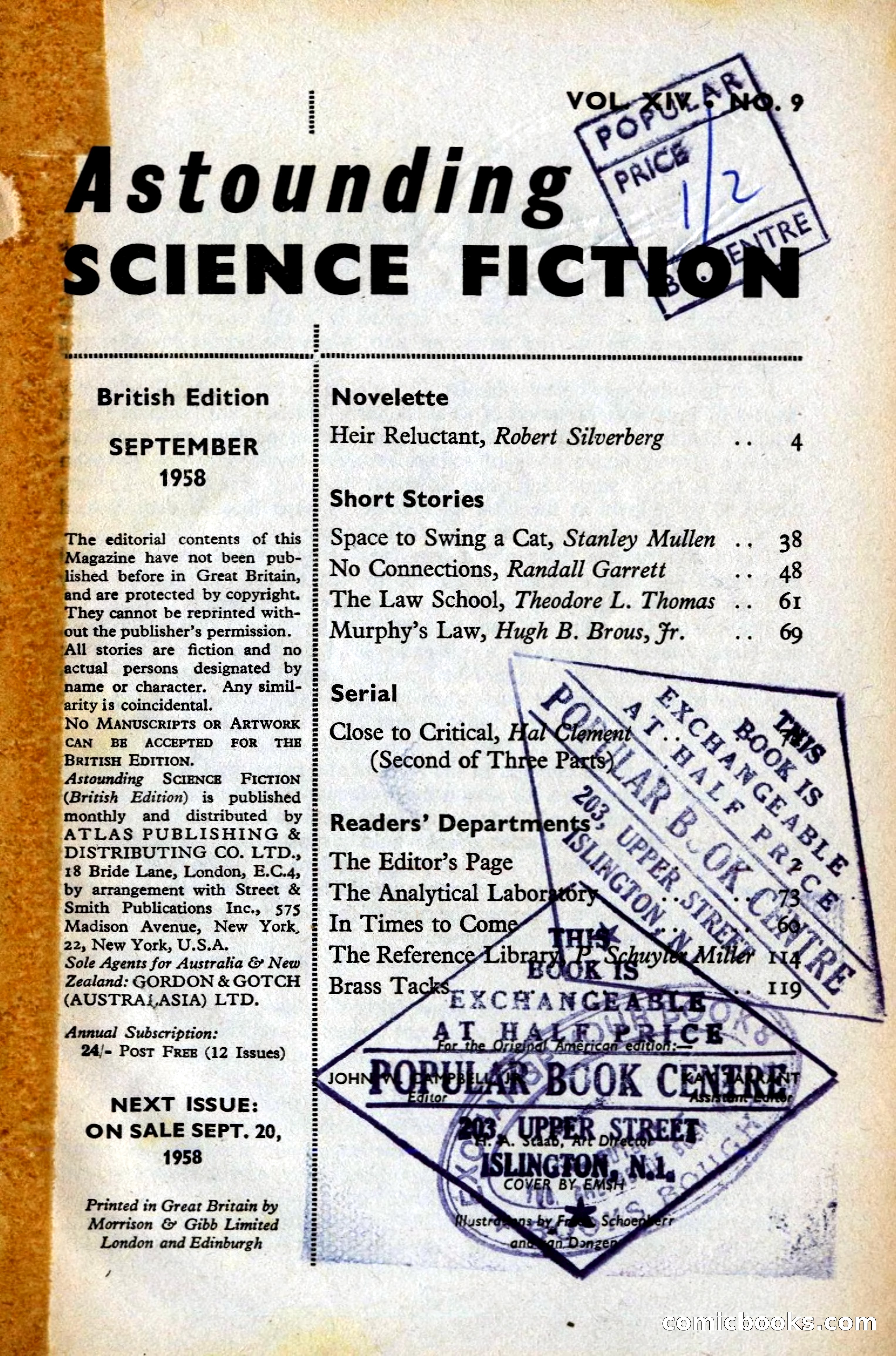 Astounding British Edition, Vol. 14, No. 9 — page 3 of 131