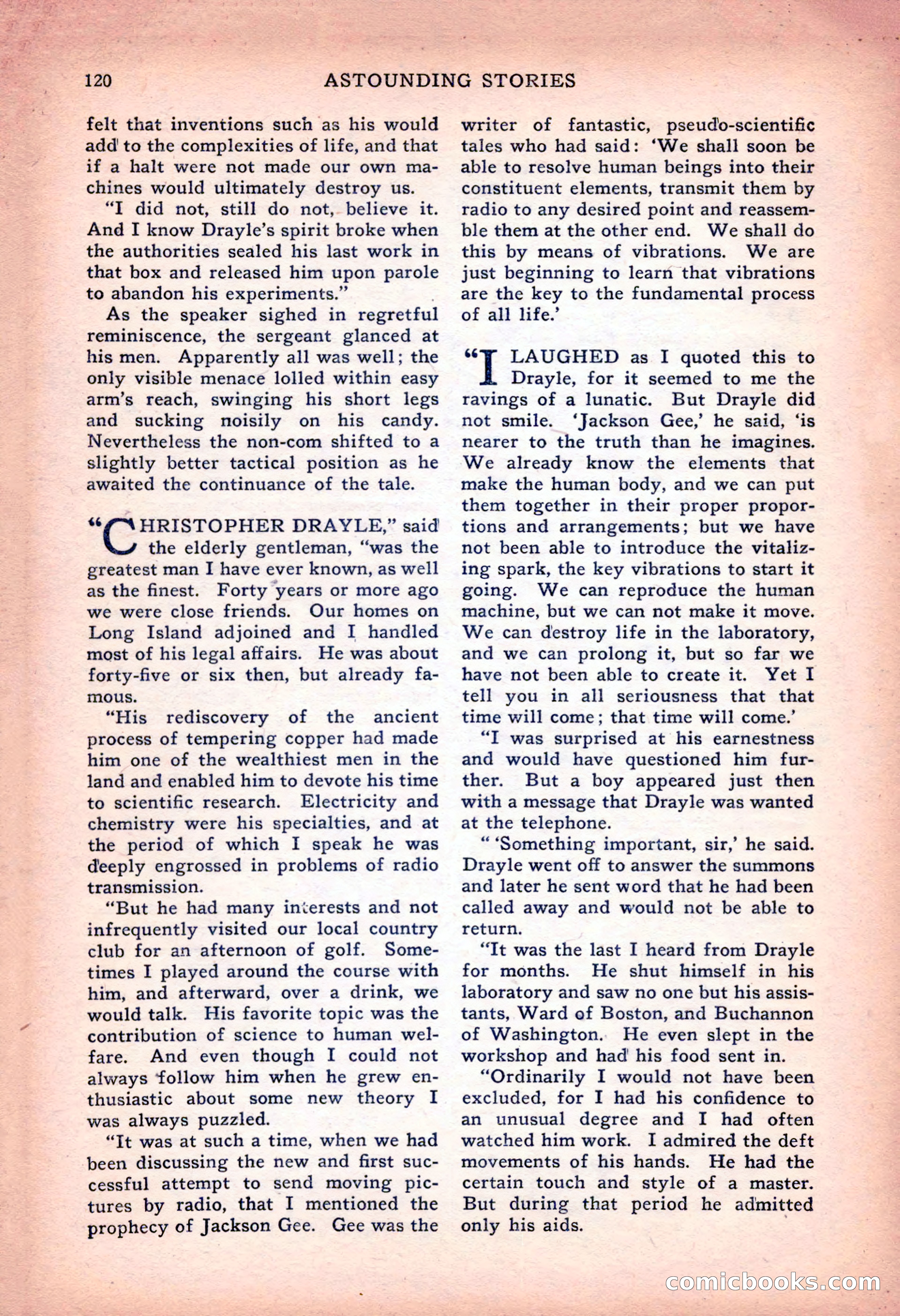 Astounding Stories of Super-Science — page 122 of 148