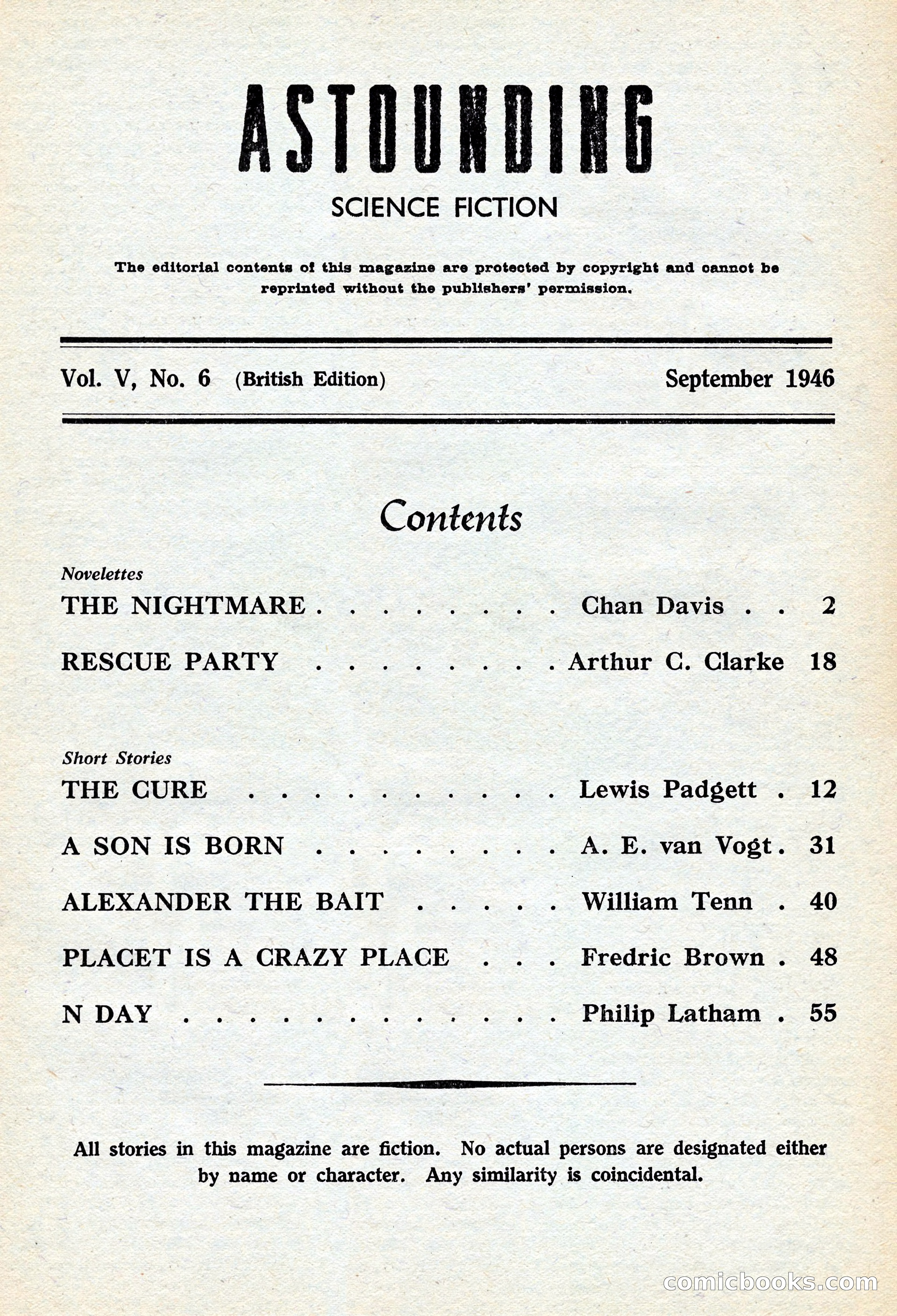 Astounding Science Fiction, British Edition — page 3 of 68