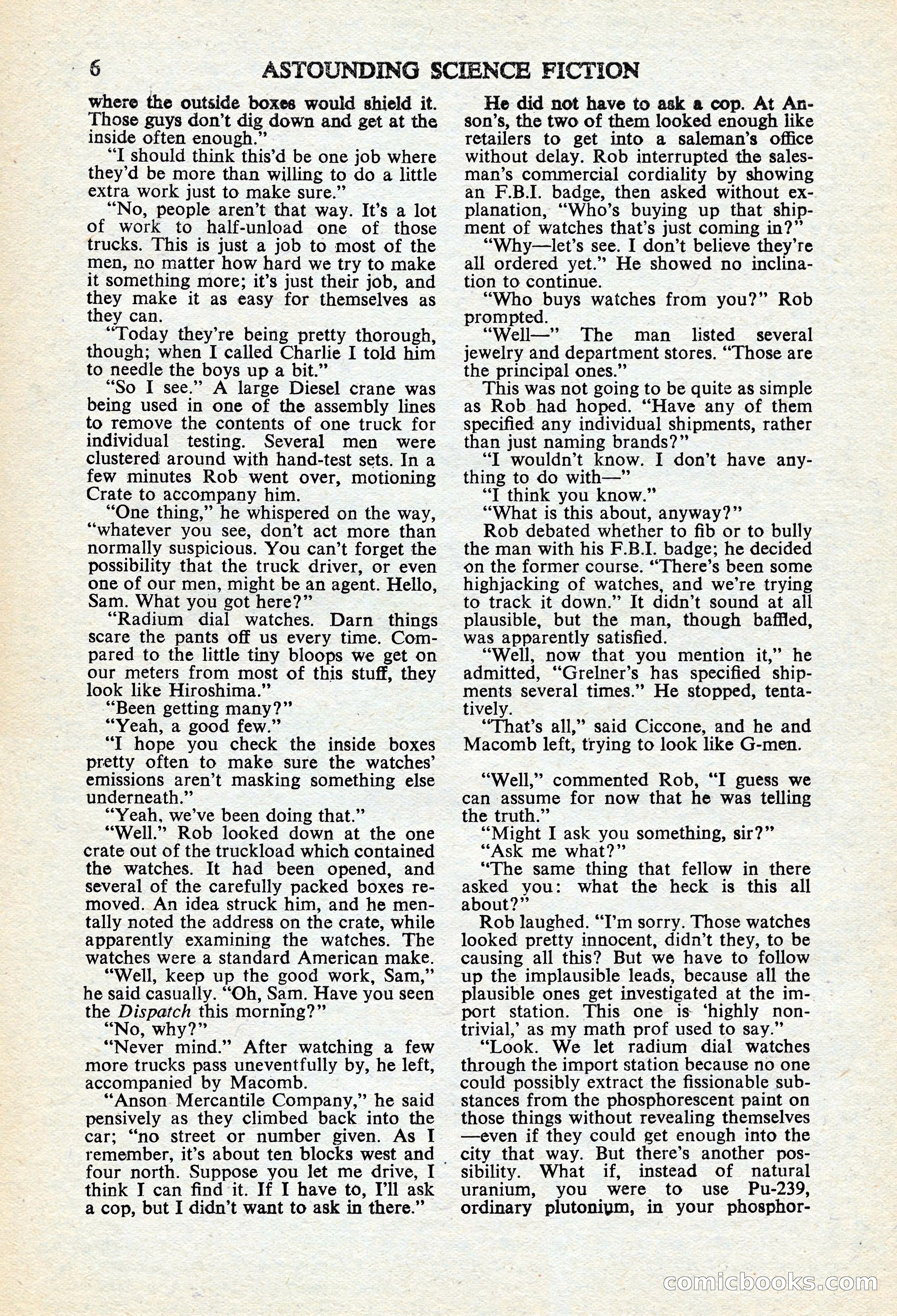 Astounding Science Fiction, British Edition — page 8 of 68