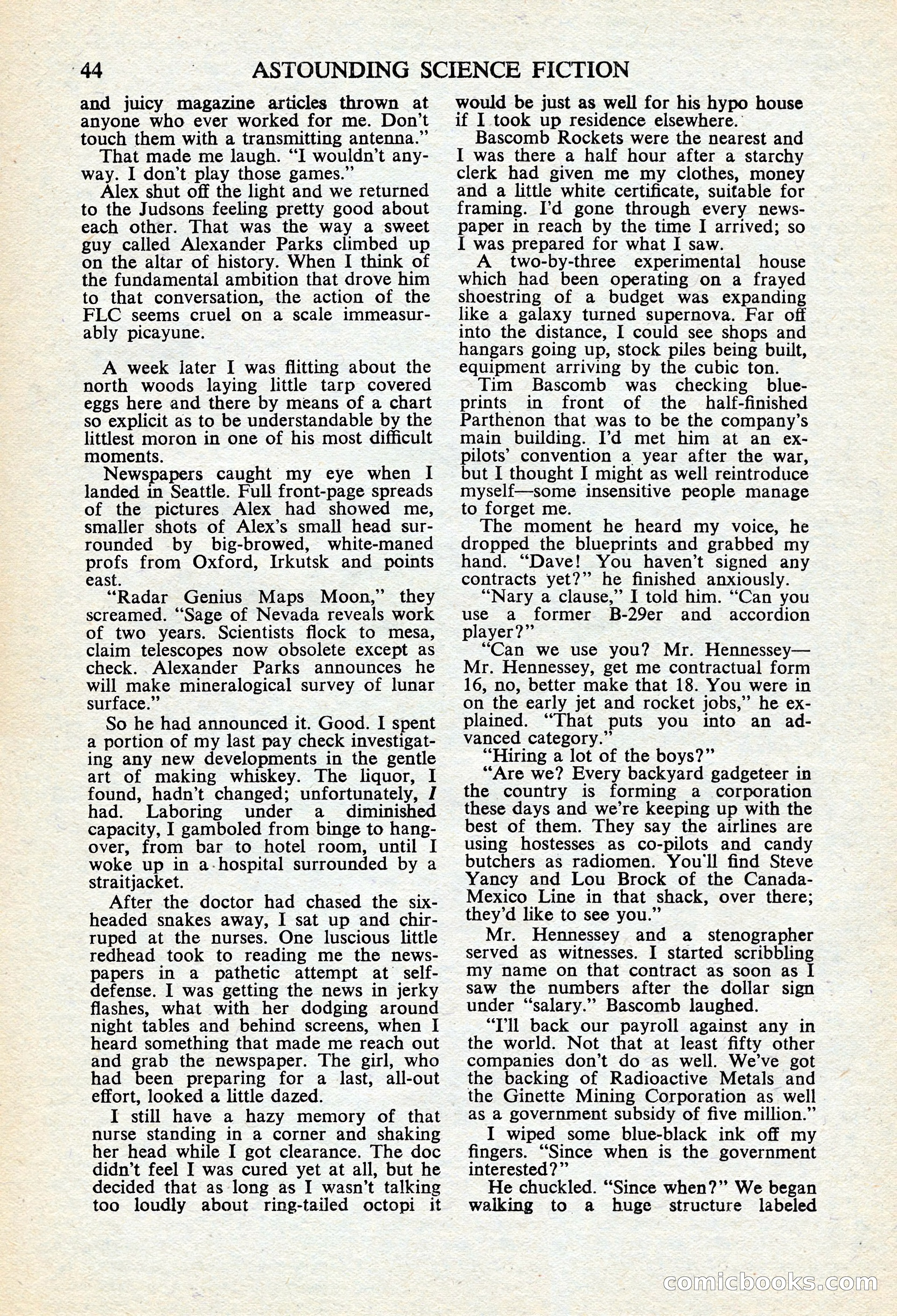 Astounding Science Fiction, British Edition — page 46 of 68