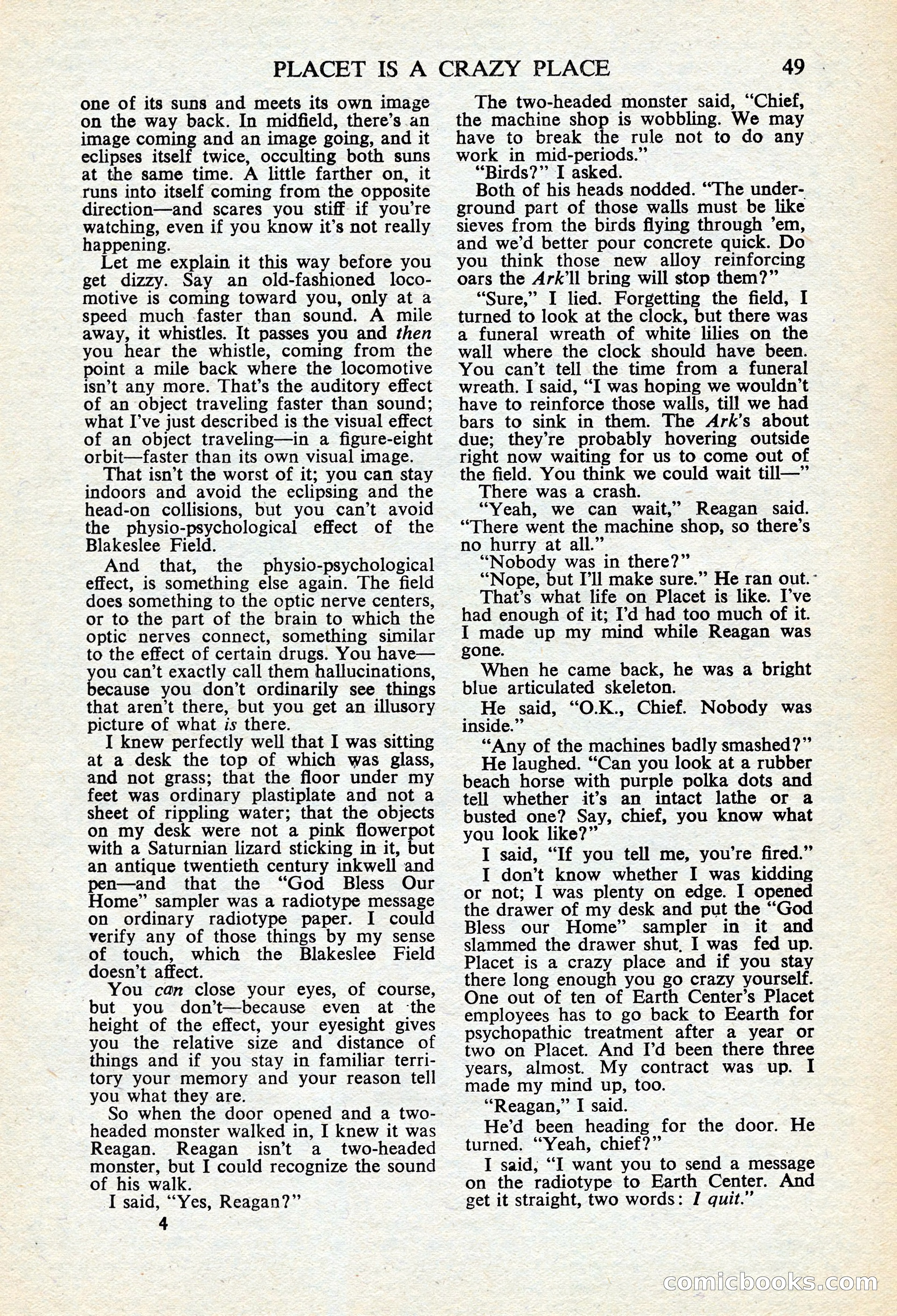 Astounding Science Fiction, British Edition — page 51 of 68