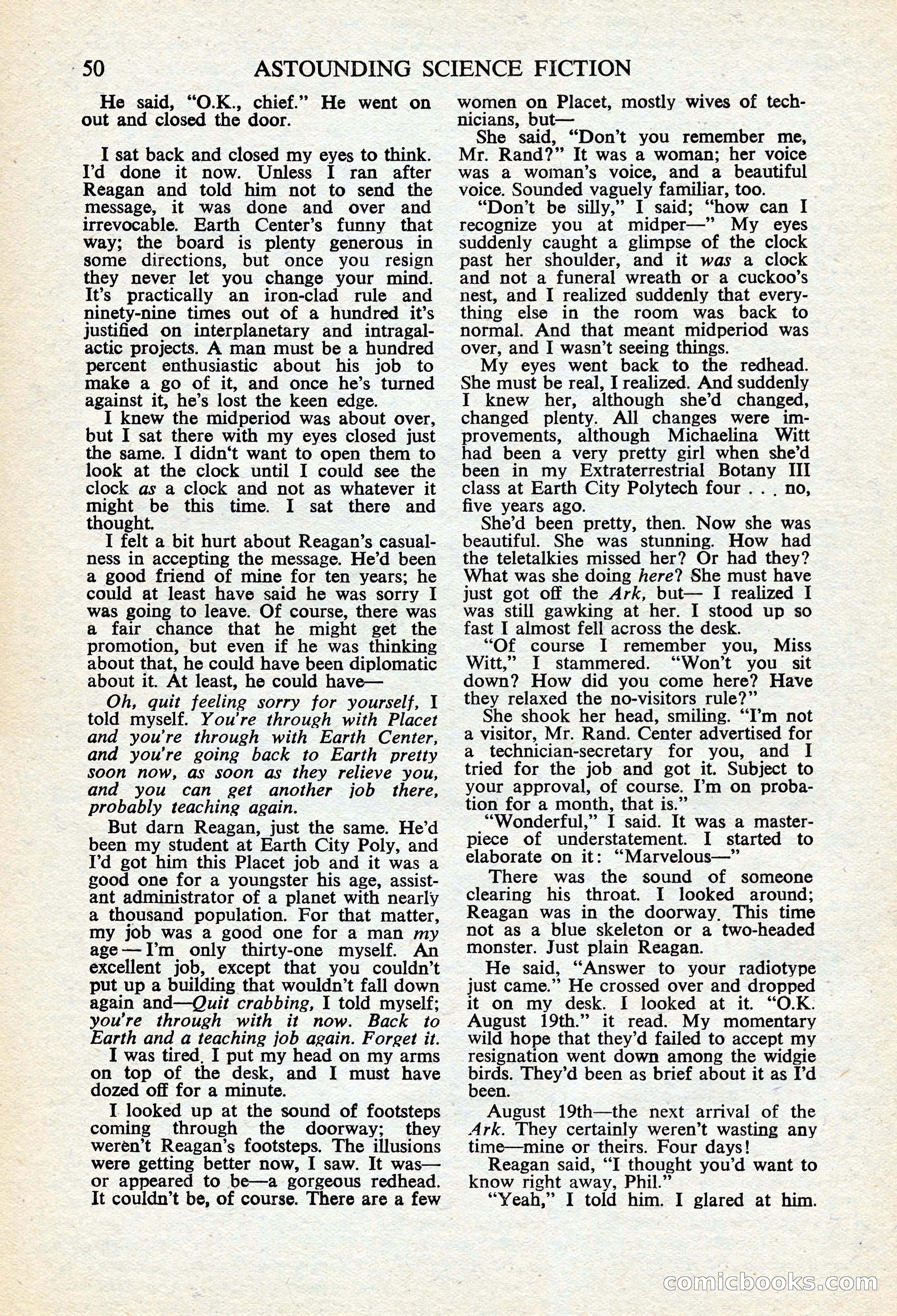 Astounding Science Fiction, British Edition — page 52 of 68