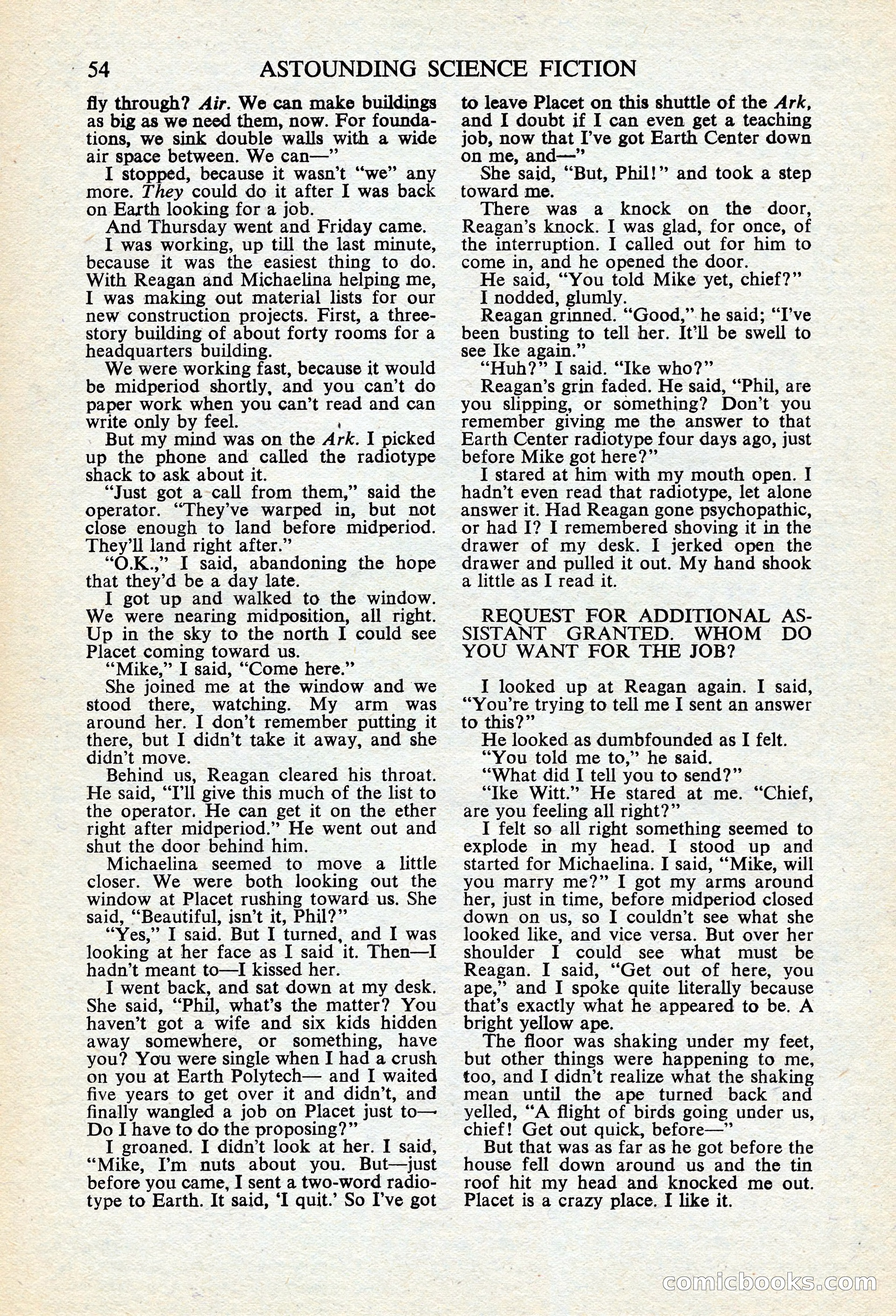 Astounding Science Fiction, British Edition — page 56 of 68