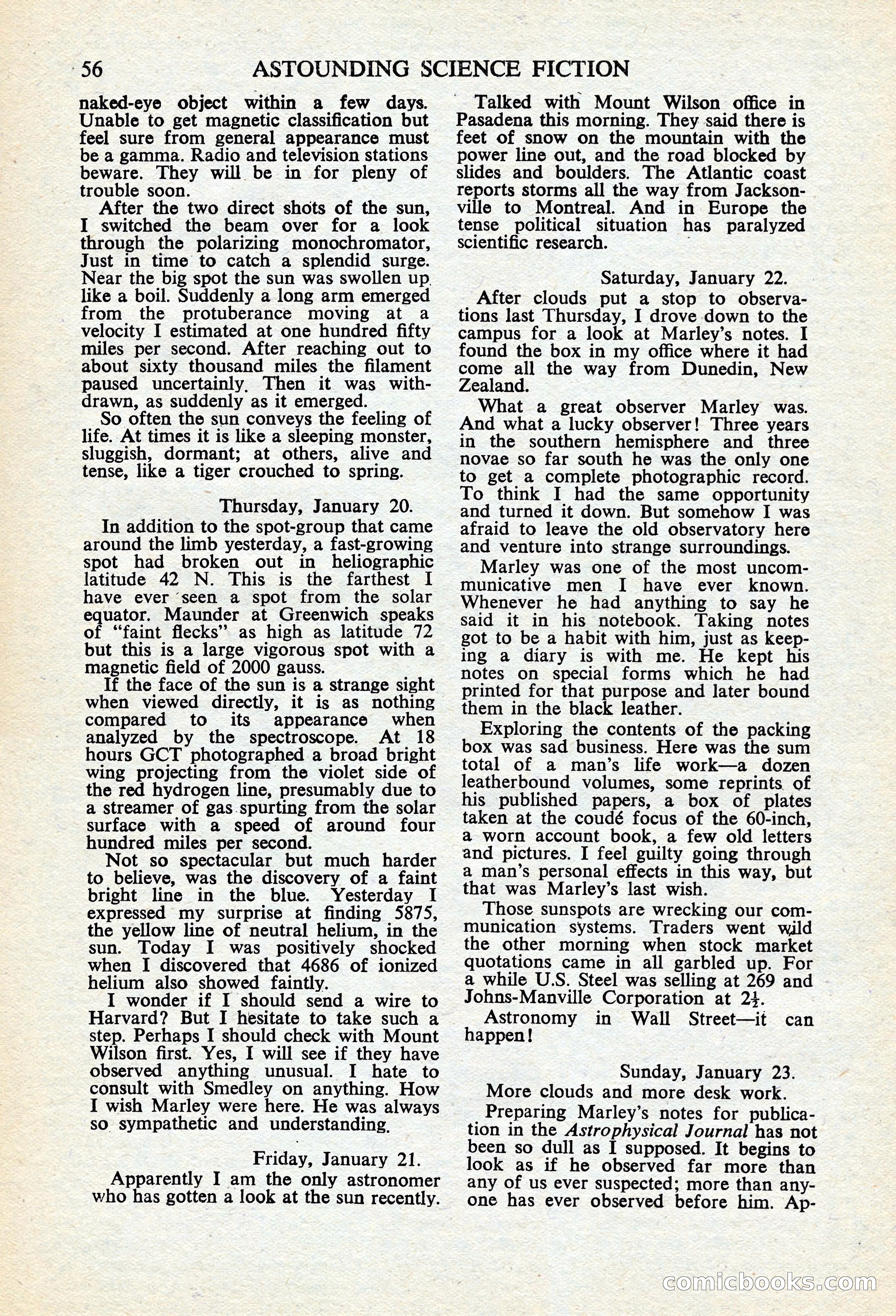Astounding Science Fiction, British Edition — page 58 of 68