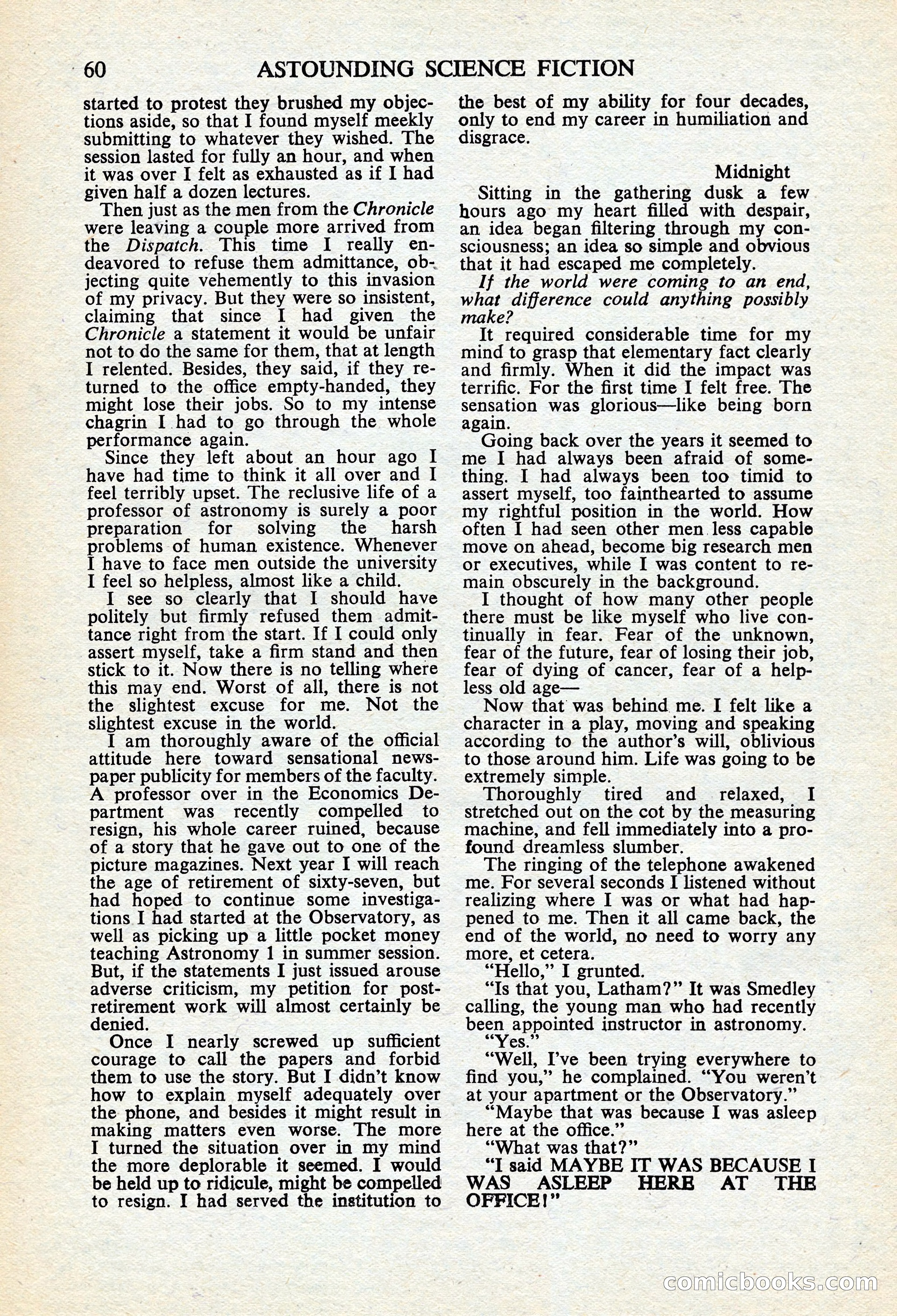 Astounding Science Fiction, British Edition — page 62 of 68