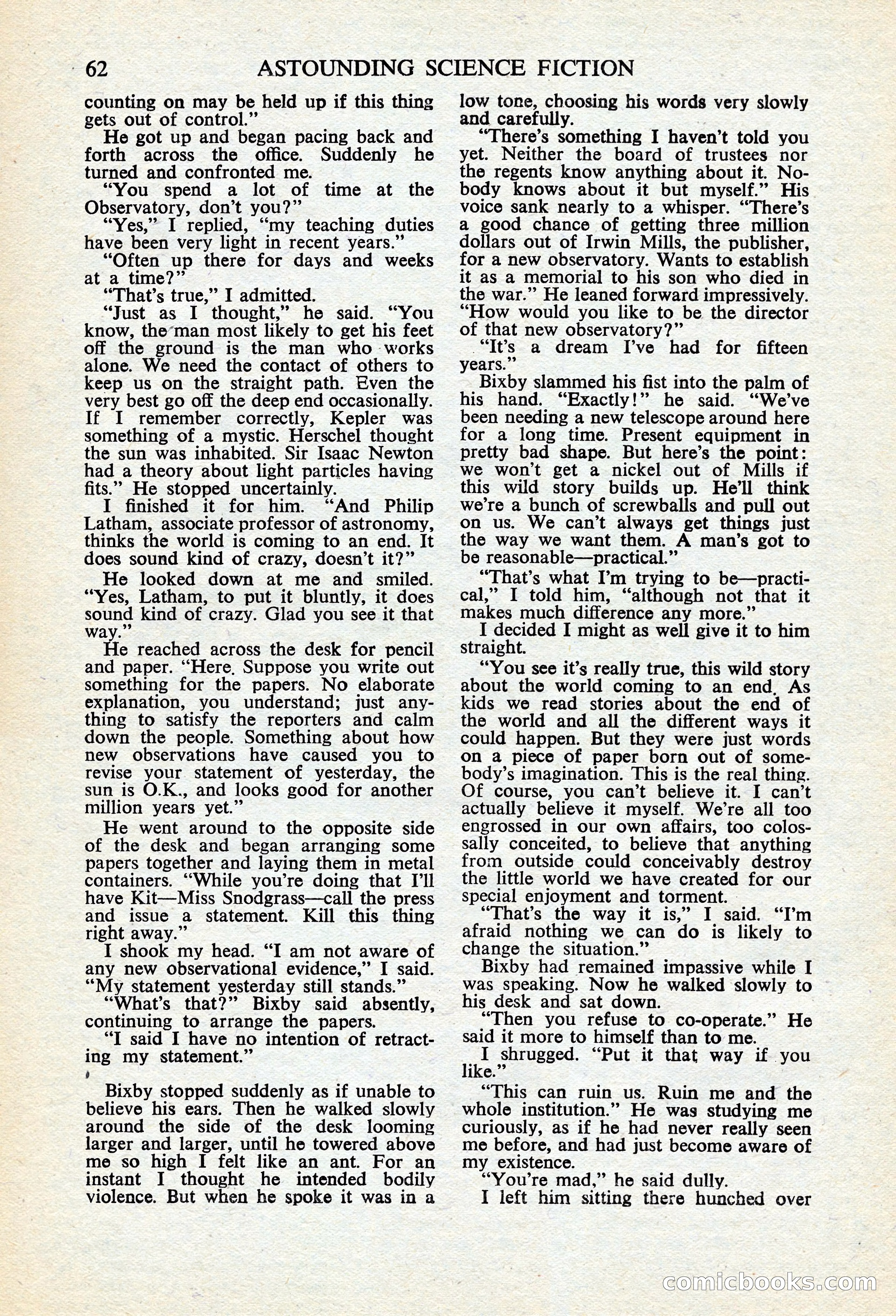 Astounding Science Fiction, British Edition — page 64 of 68