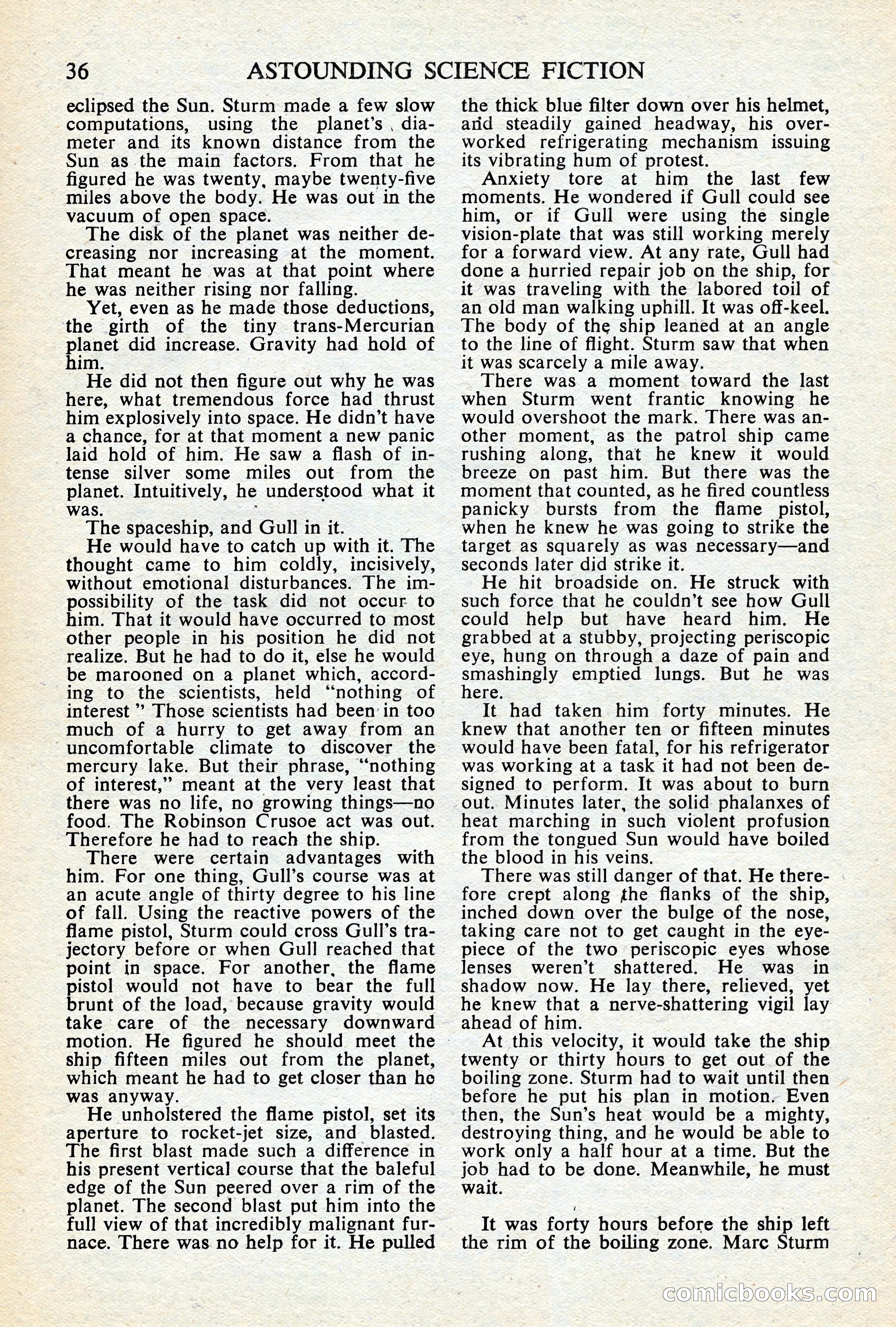 Astounding Science Fiction (British Edition) — page 38 of 68