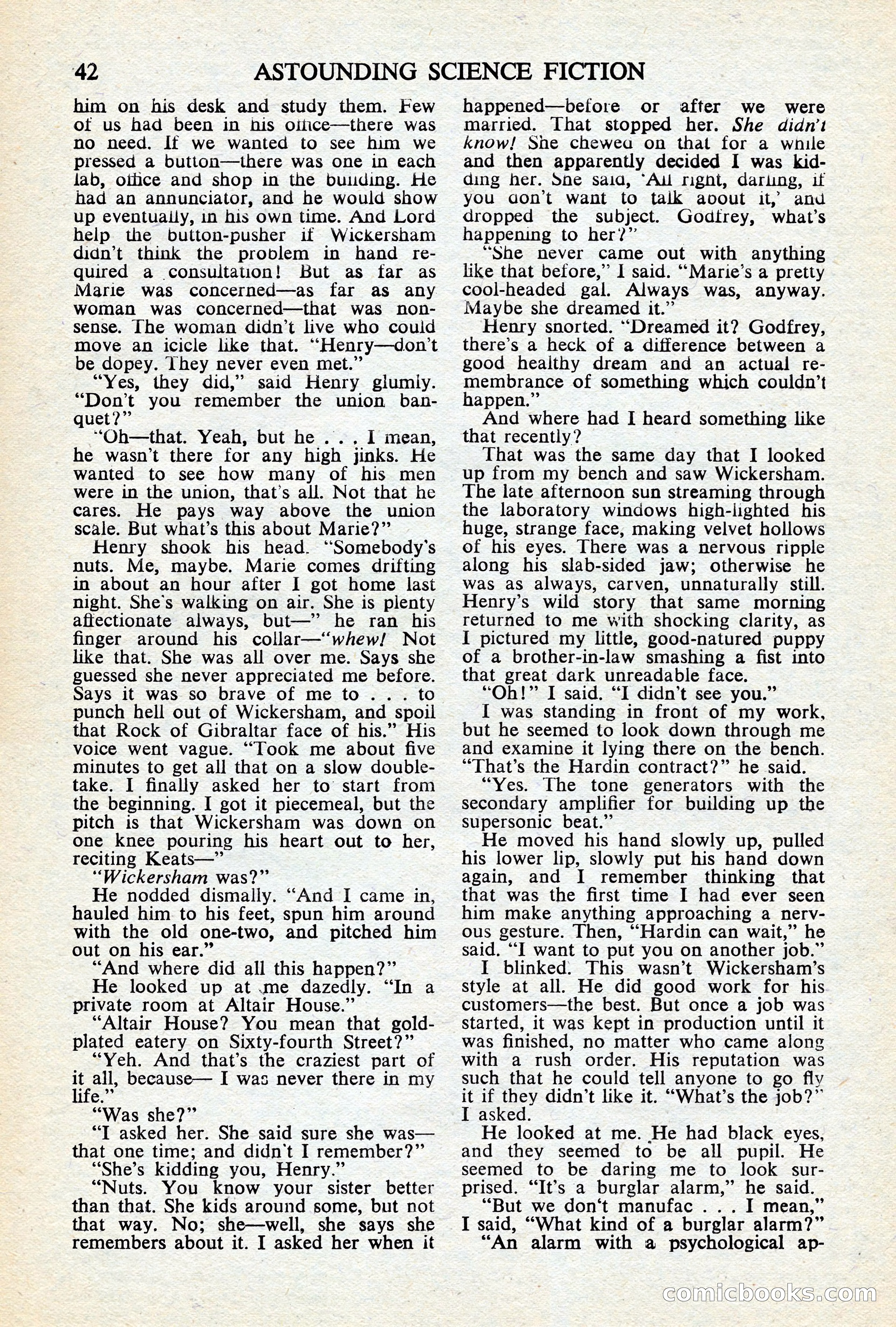 Astounding Science Fiction (British Edition) — page 44 of 68