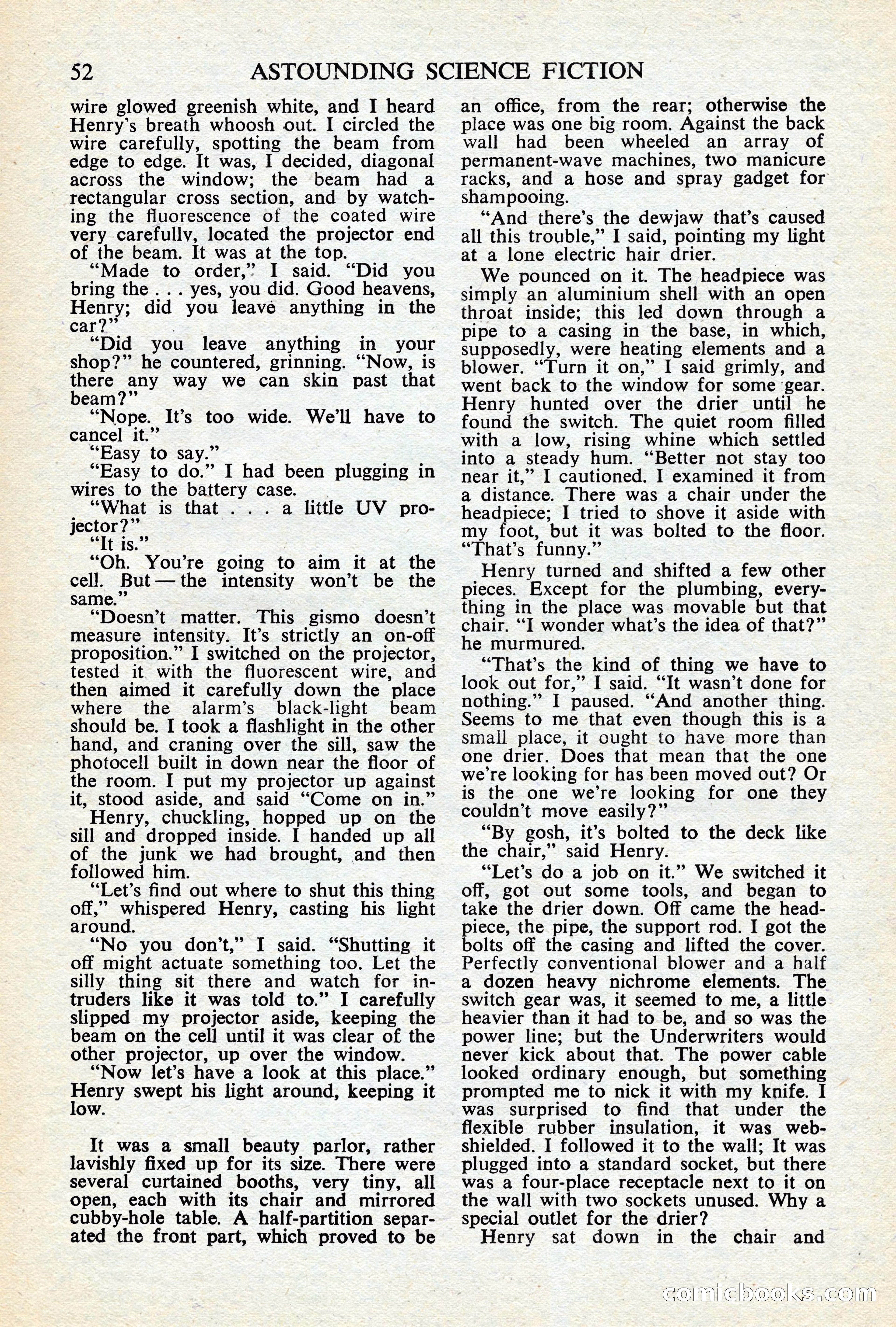 Astounding Science Fiction (British Edition) — page 54 of 68