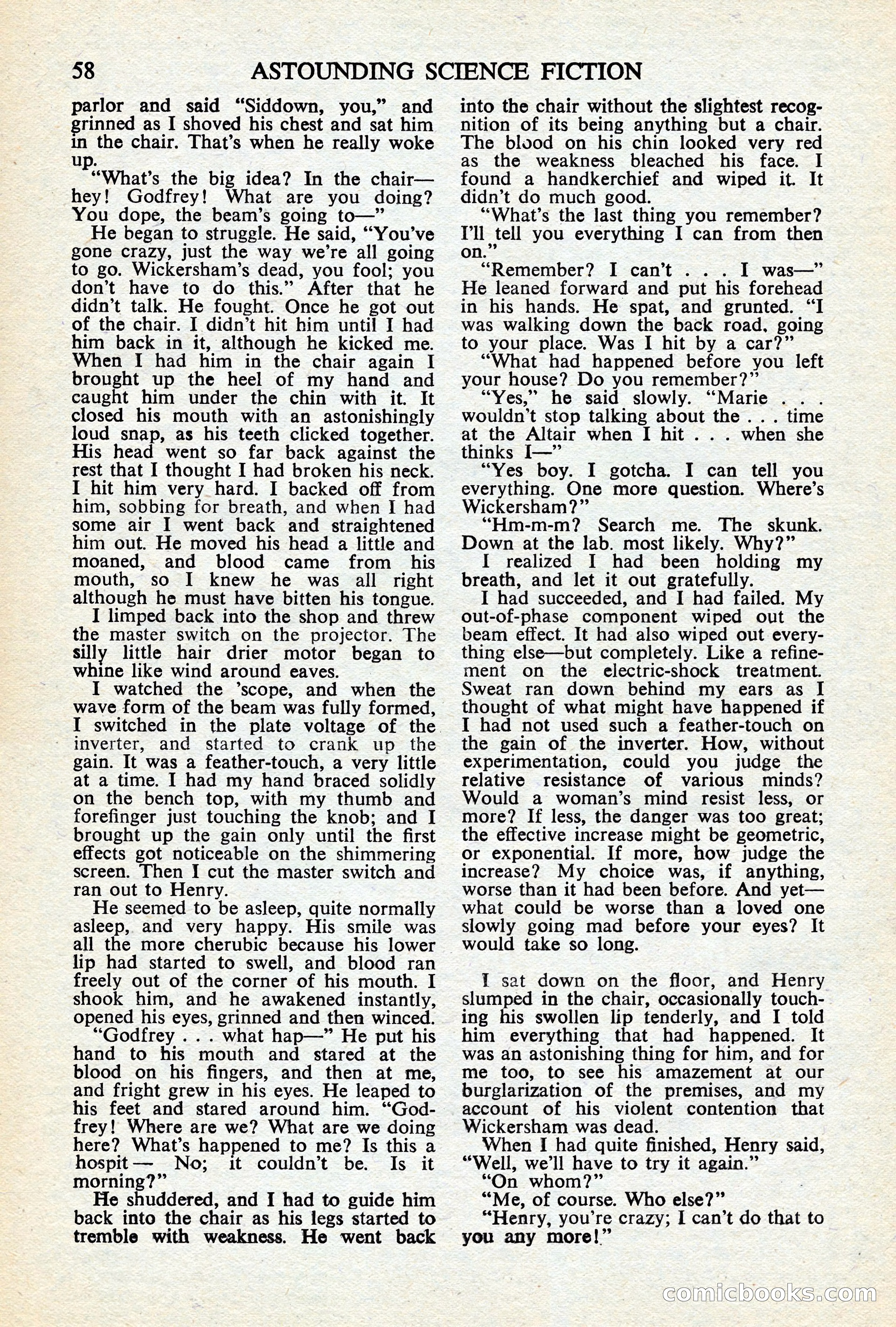 Astounding Science Fiction (British Edition) — page 60 of 68