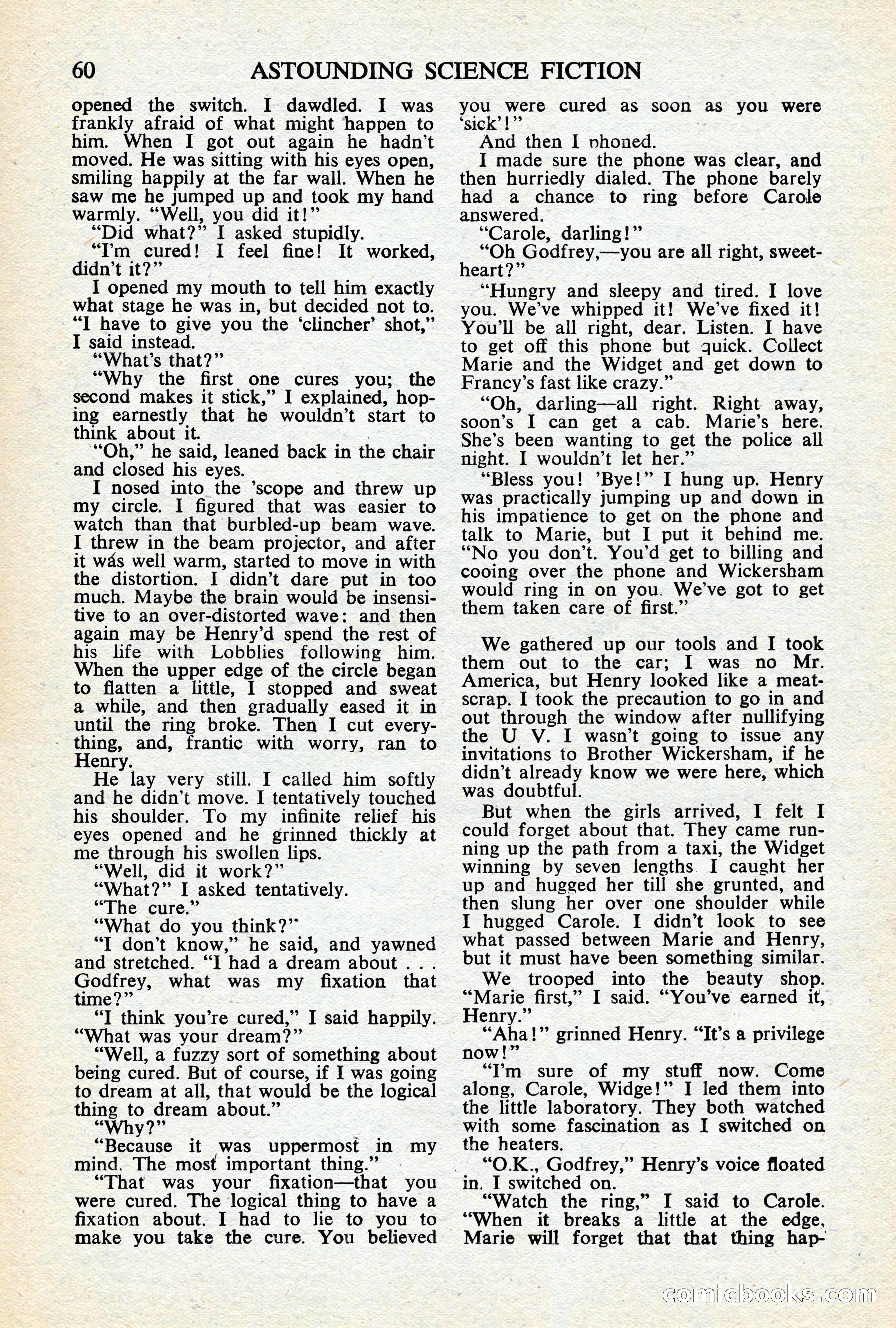 Astounding Science Fiction (British Edition) — page 62 of 68