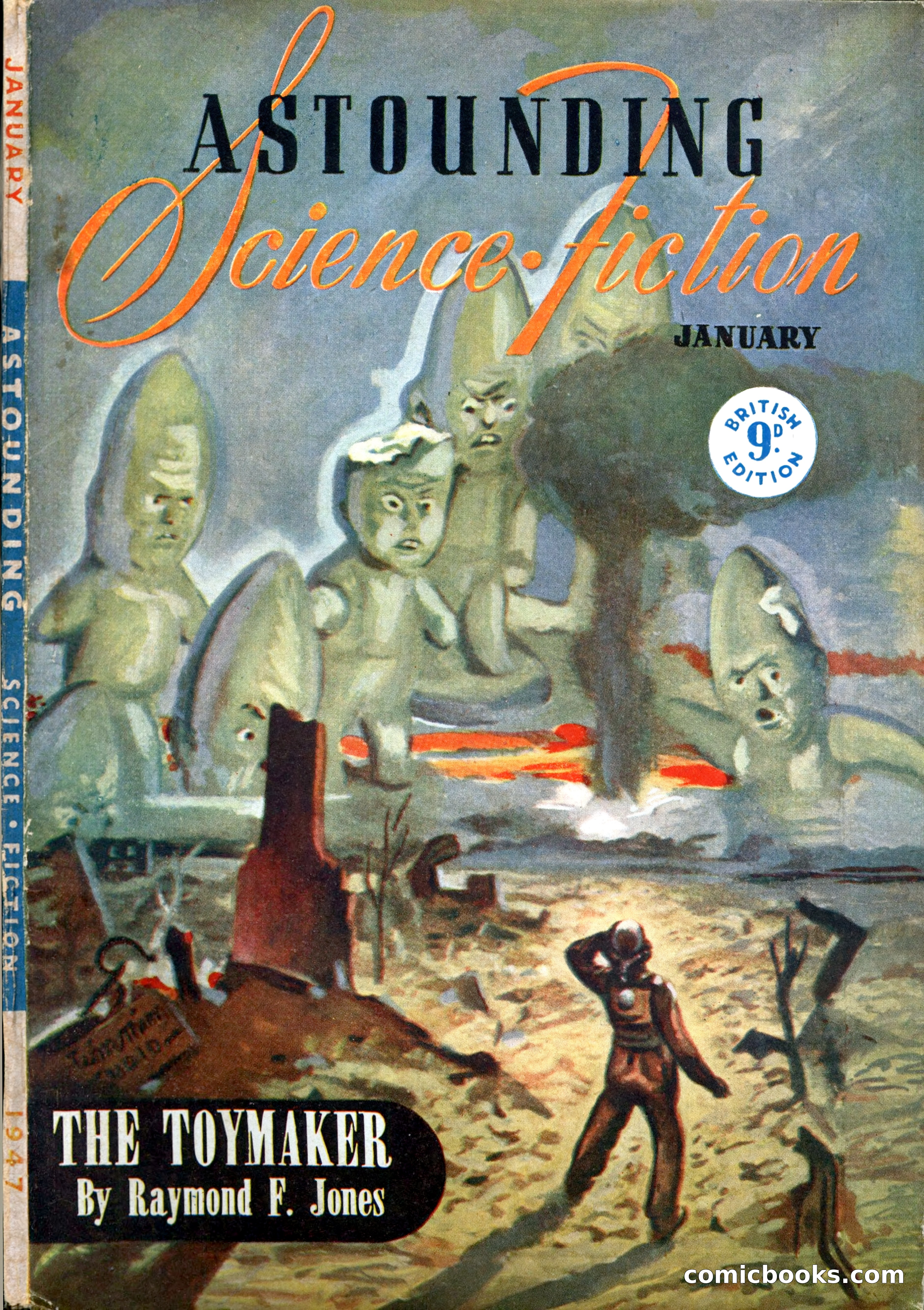 Astounding Science-Fiction, British Edition, January 1947 — page 1 of 68