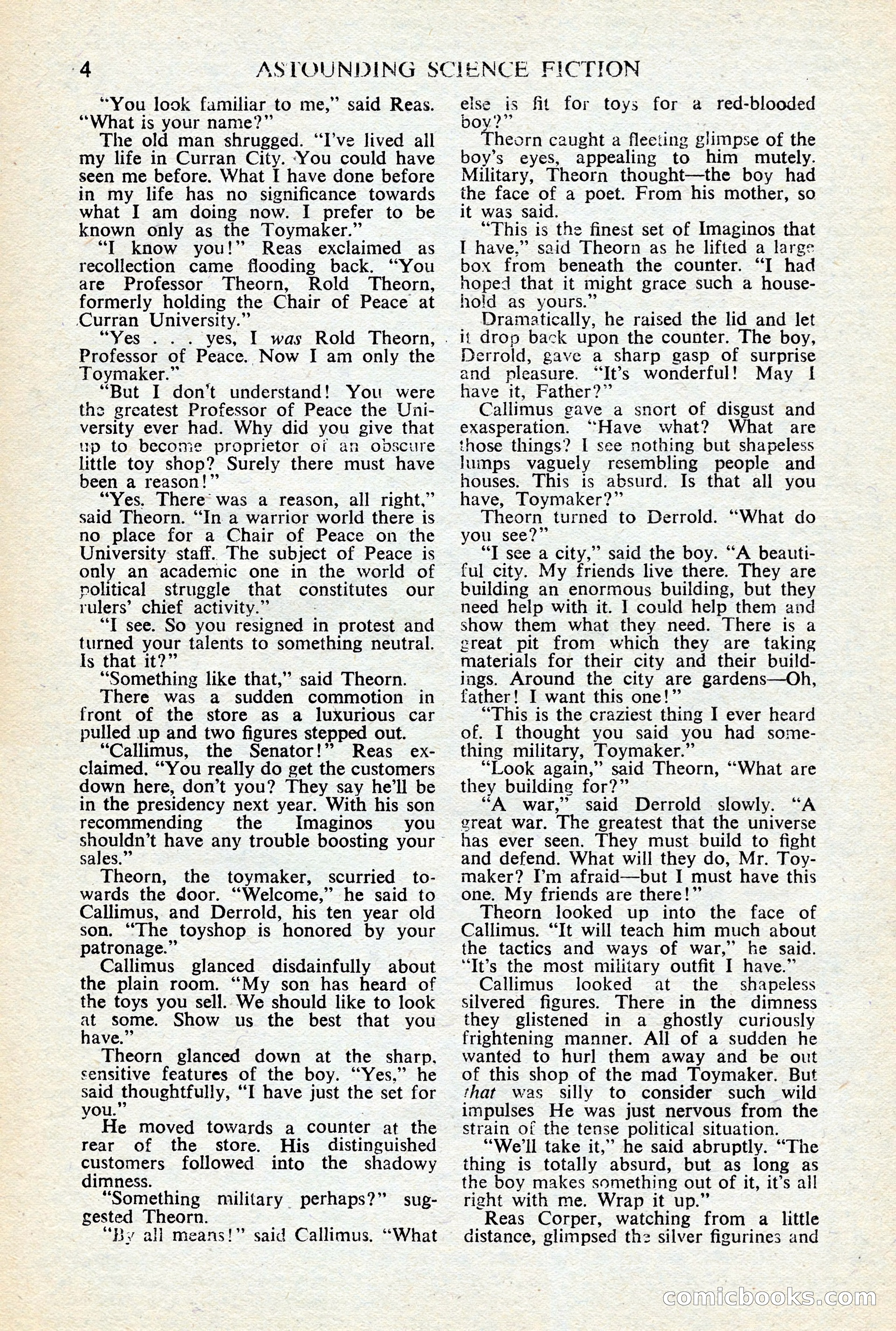 Astounding Science-Fiction, British Edition, January 1947 — page 6 of 68