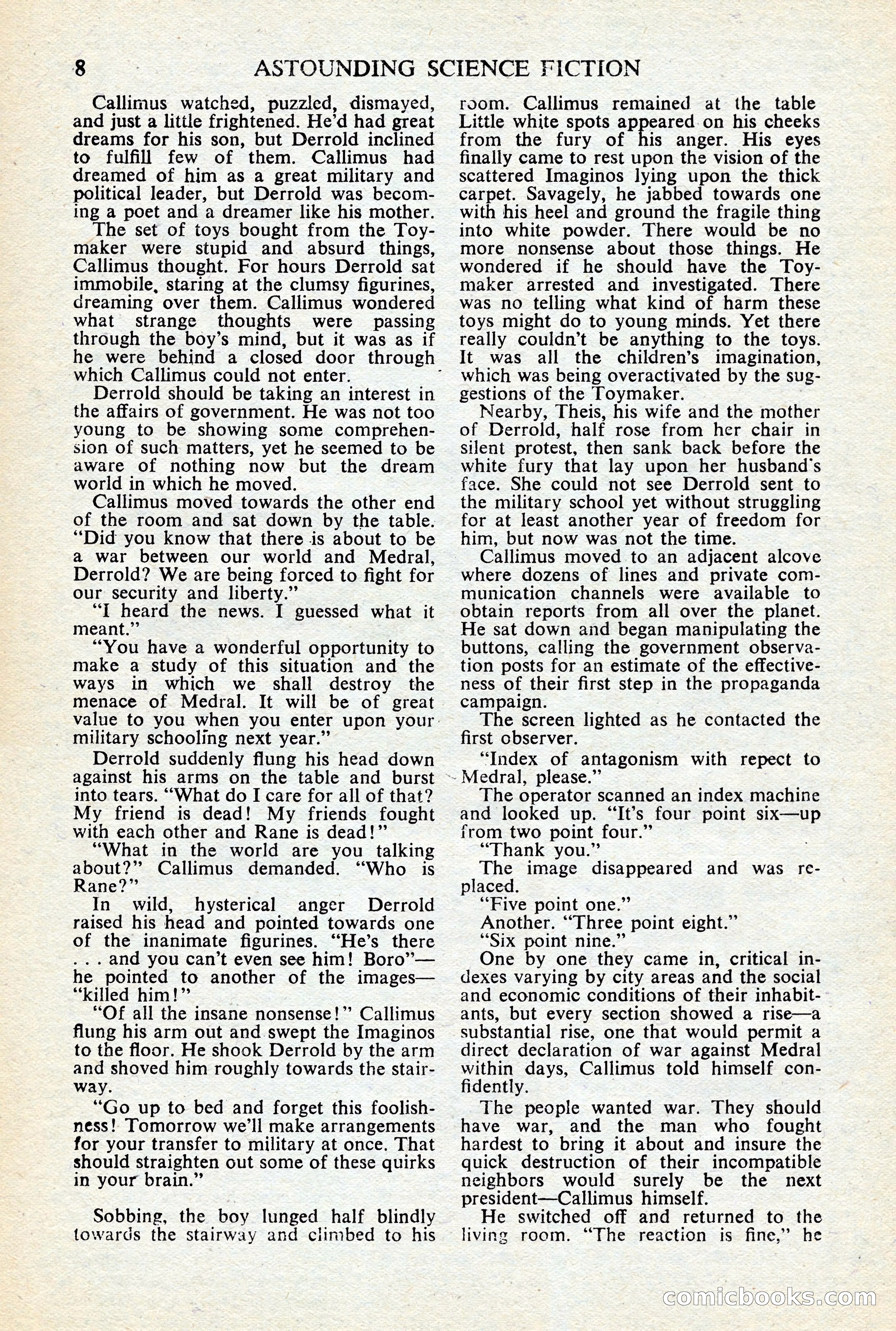 Astounding Science-Fiction, British Edition, January 1947 — page 10 of 68