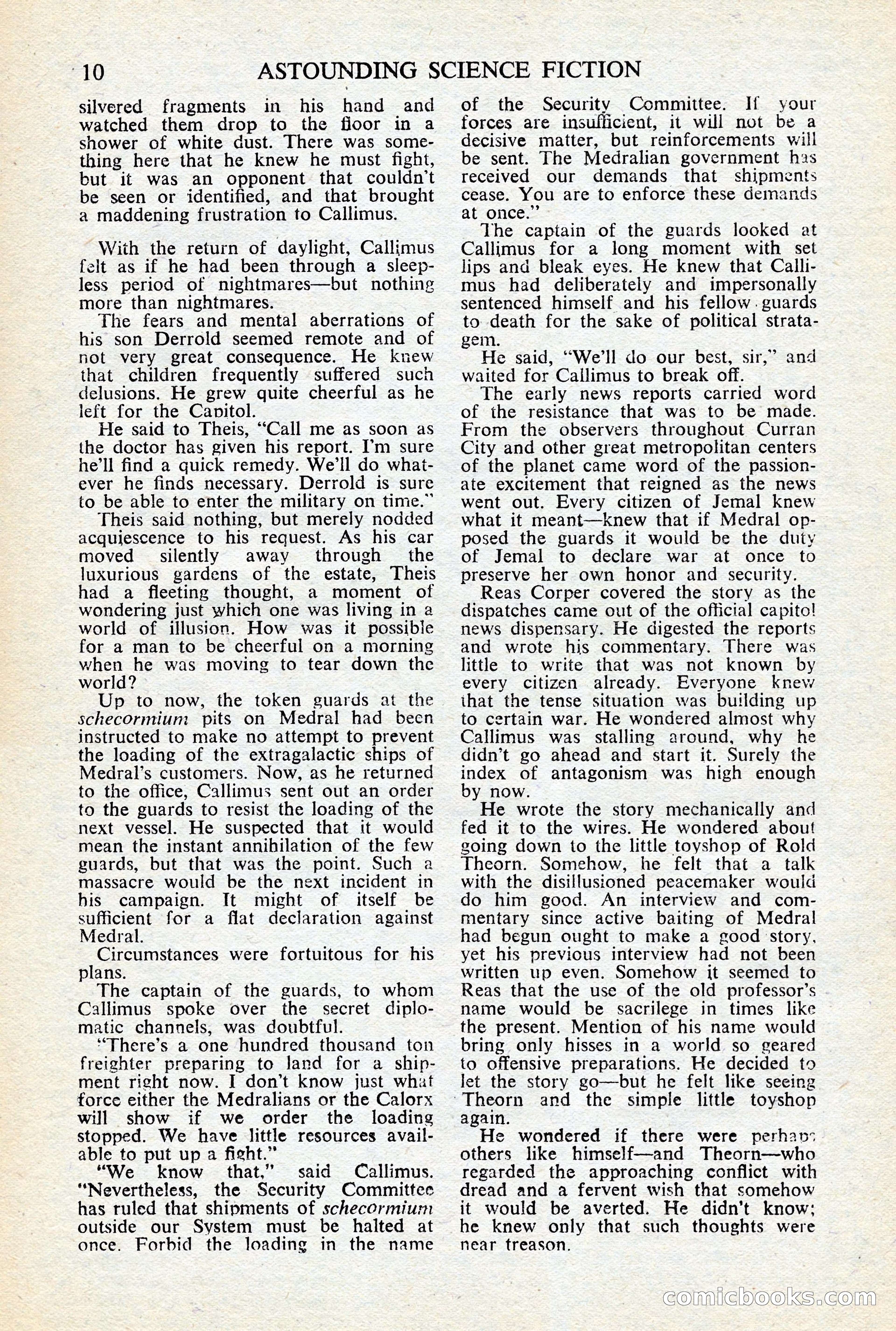 Astounding Science-Fiction, British Edition, January 1947 — page 12 of 68