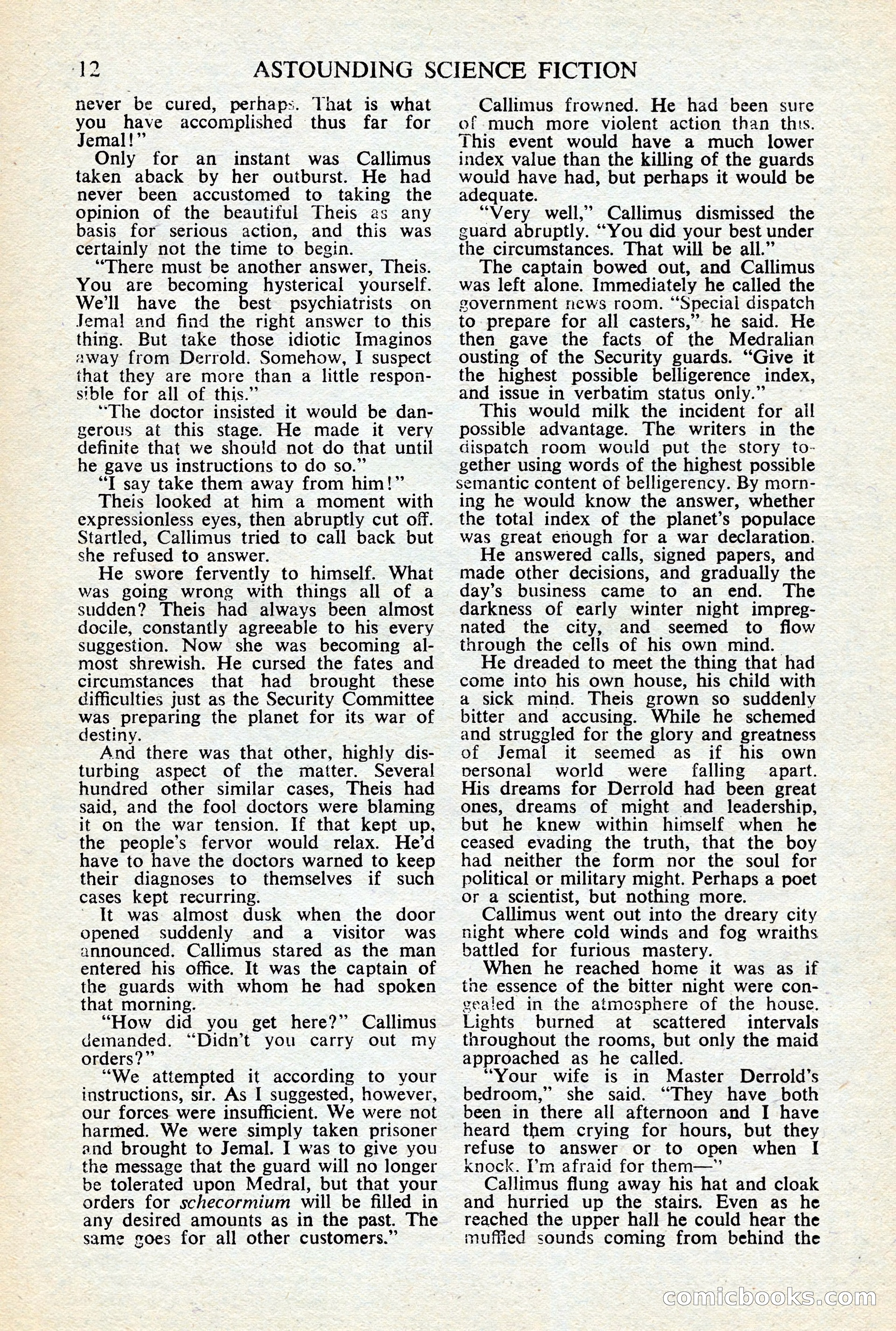Astounding Science-Fiction, British Edition, January 1947 — page 14 of 68