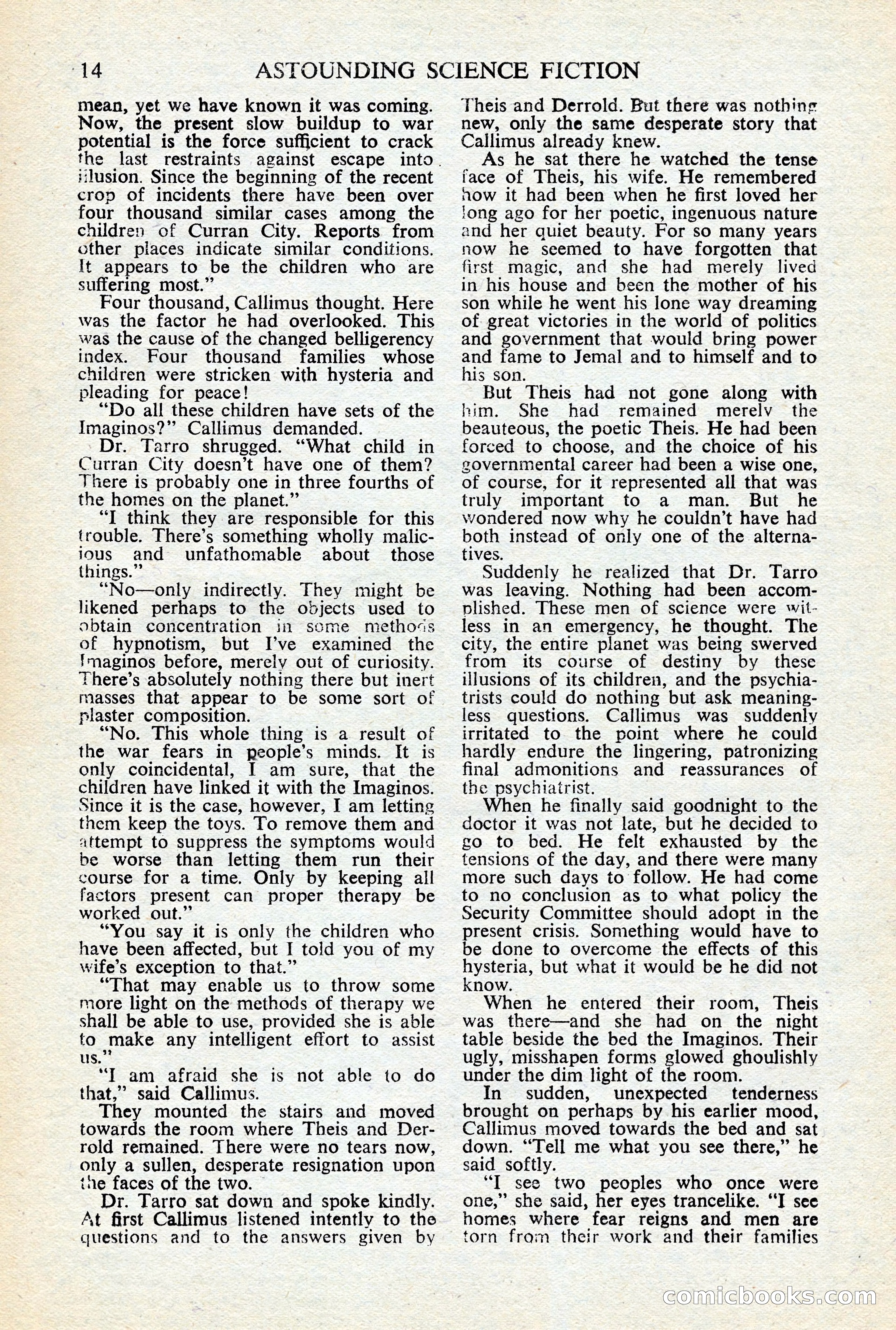 Astounding Science-Fiction, British Edition, January 1947 — page 16 of 68