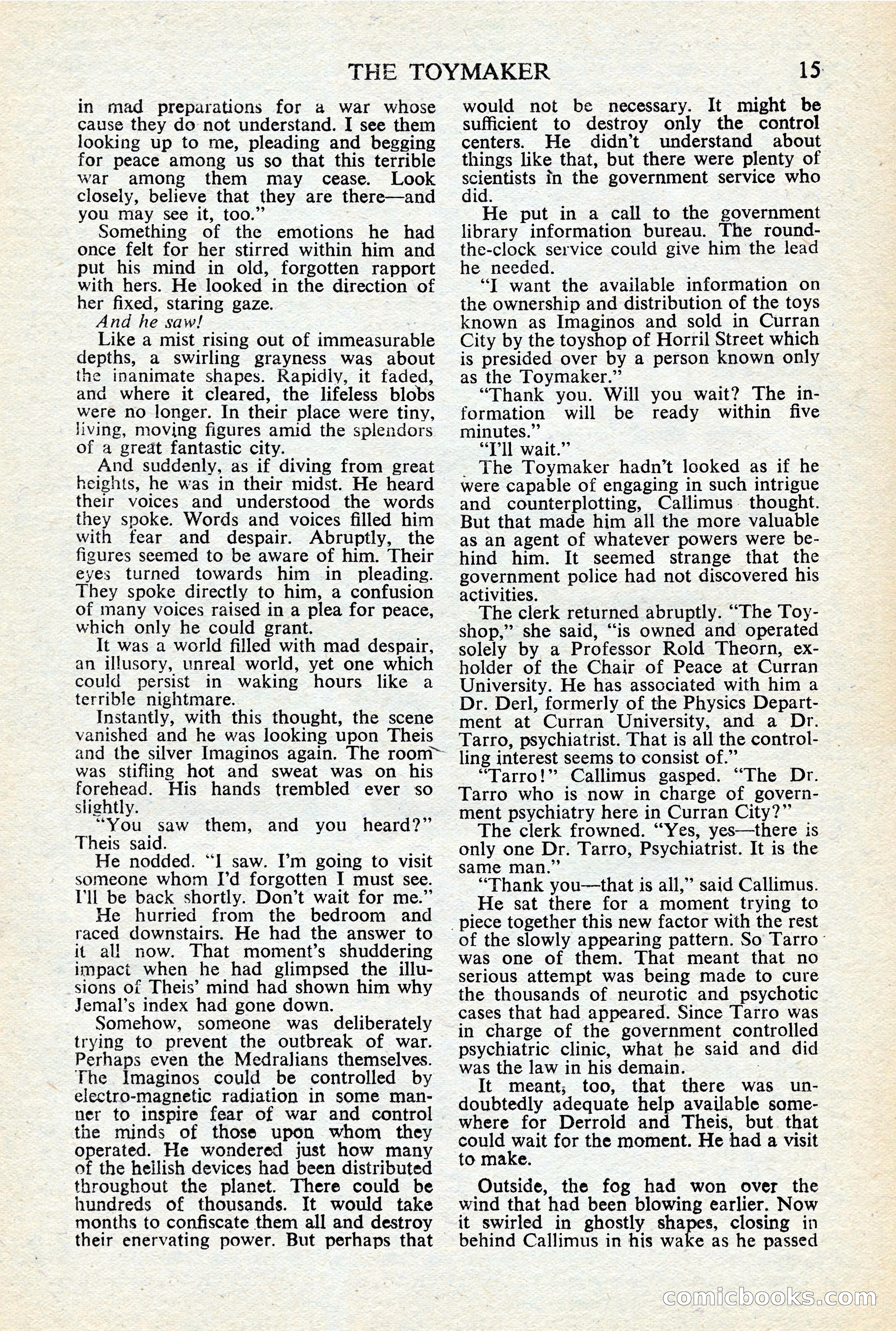Astounding Science-Fiction, British Edition, January 1947 — page 17 of 68