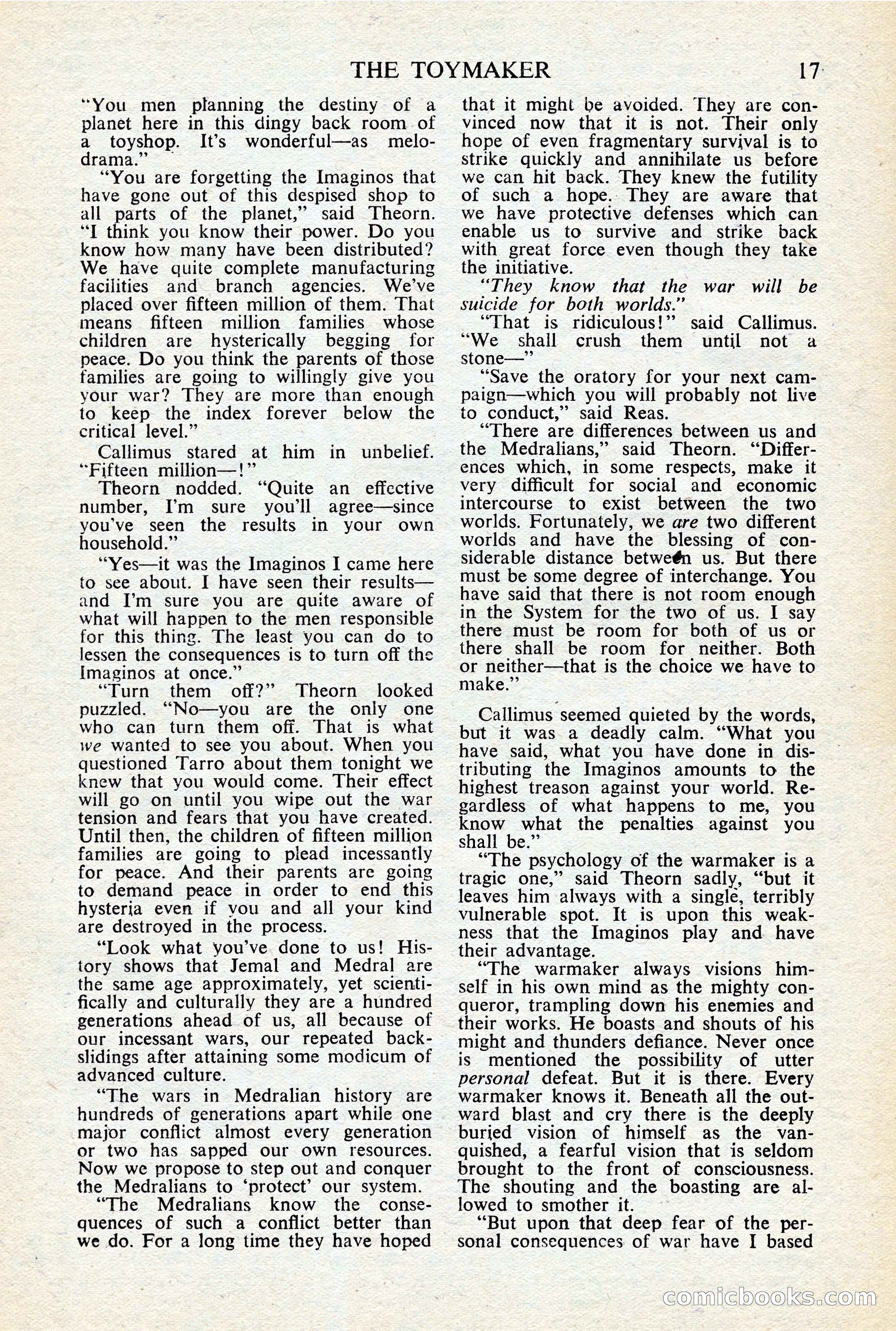 Astounding Science-Fiction, British Edition, January 1947 — page 19 of 68