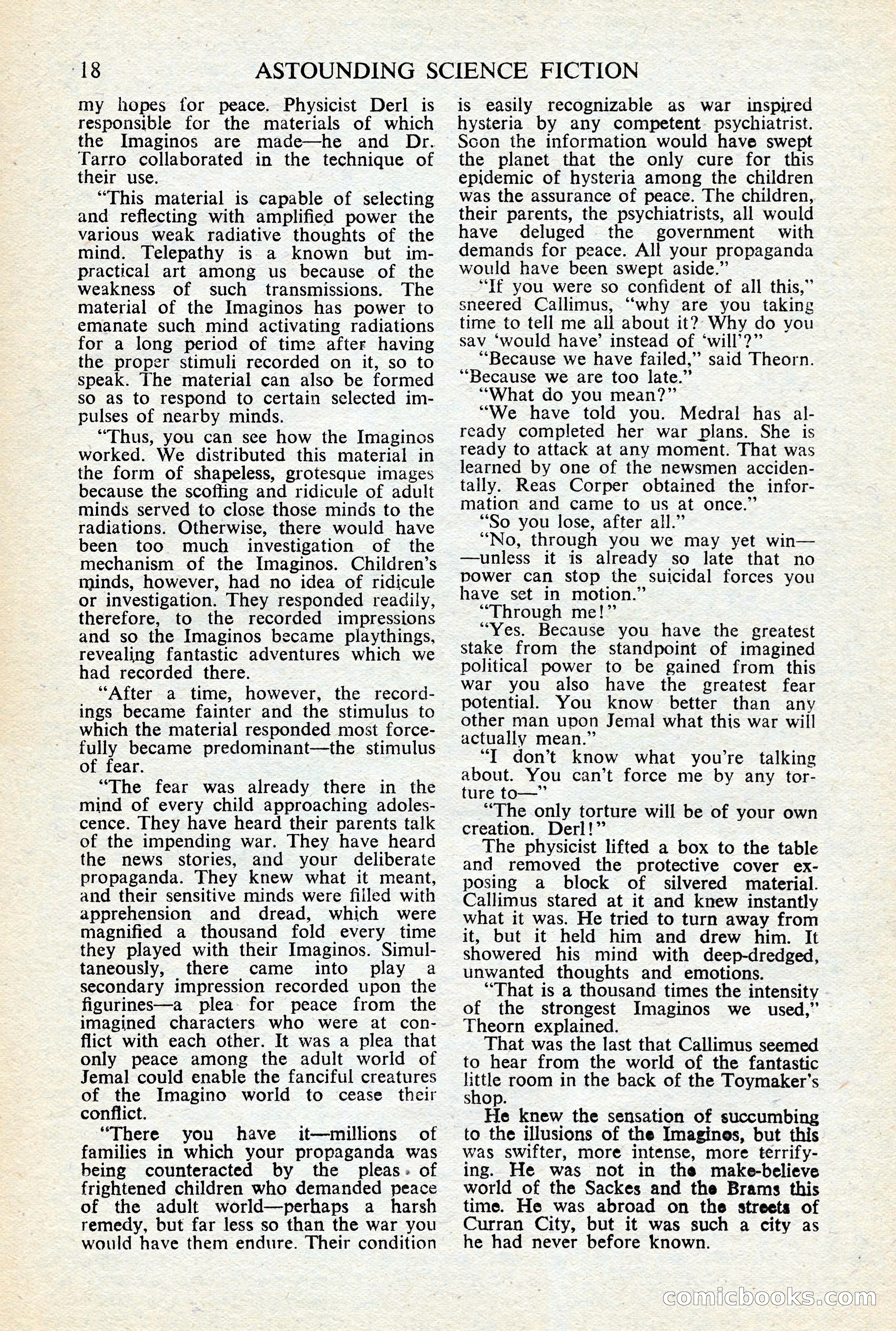 Astounding Science-Fiction, British Edition, January 1947 — page 20 of 68