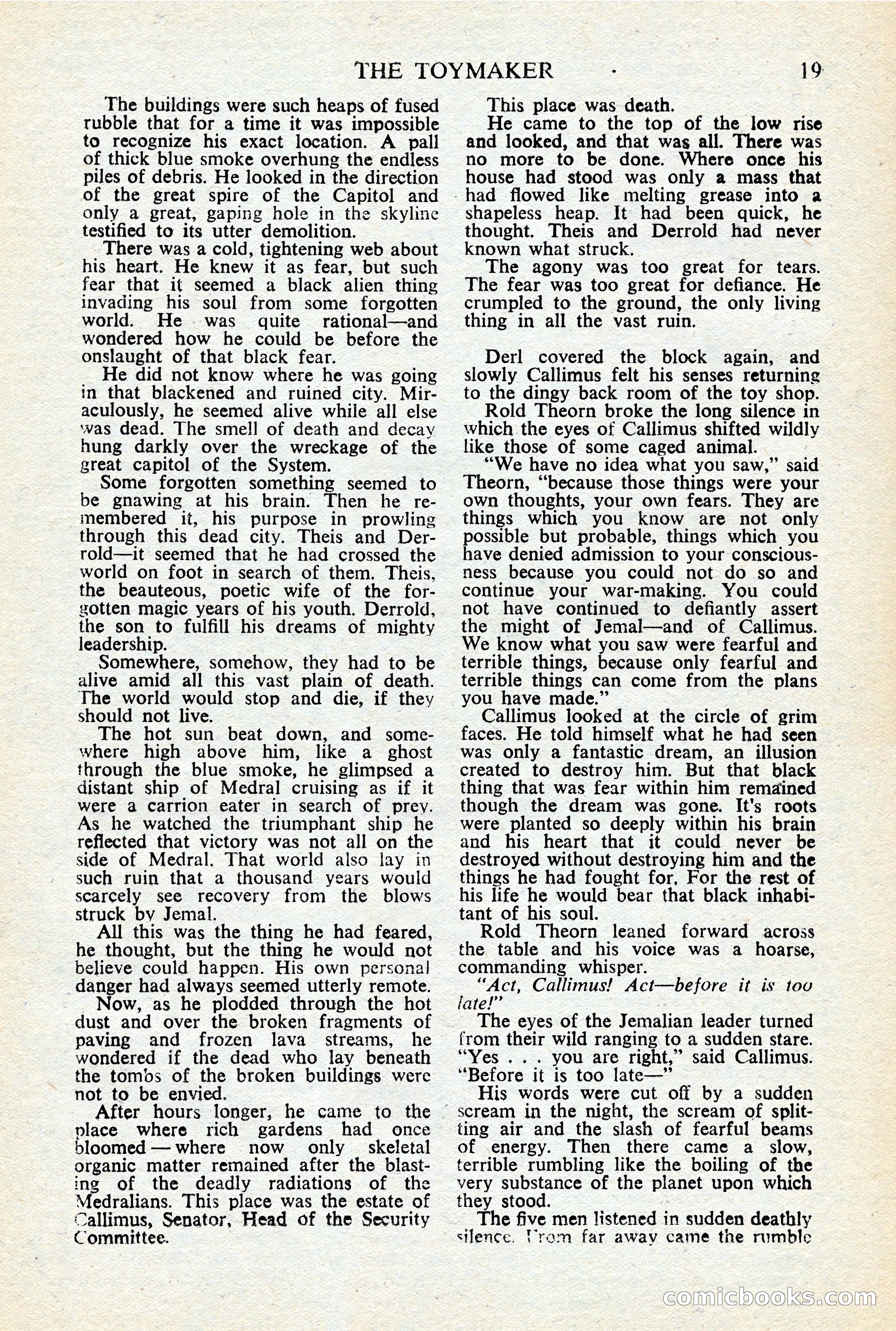 Astounding Science-Fiction, British Edition, January 1947 — page 21 of 68