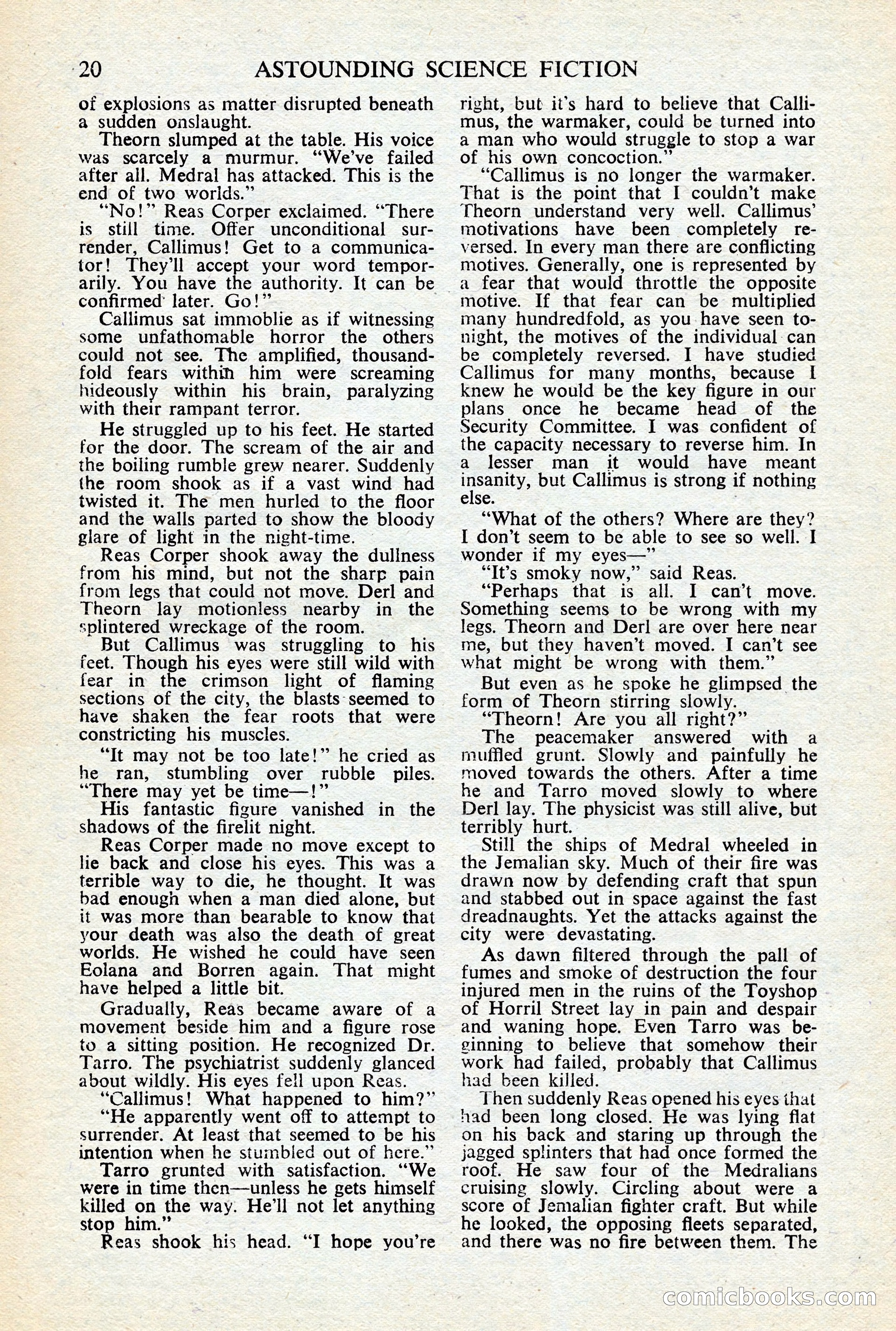 Astounding Science-Fiction, British Edition, January 1947 — page 22 of 68
