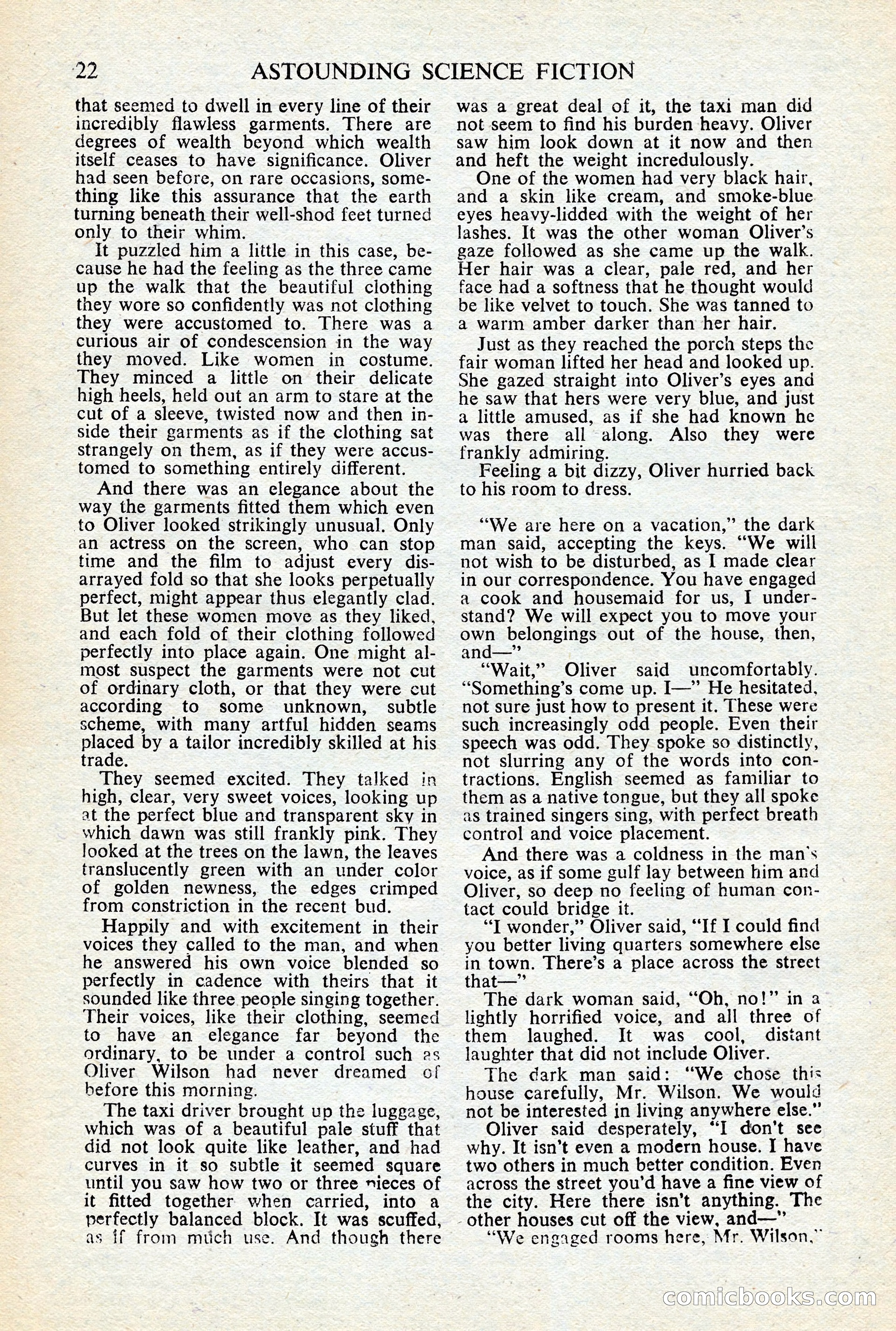 Astounding Science-Fiction, British Edition, January 1947 — page 24 of 68
