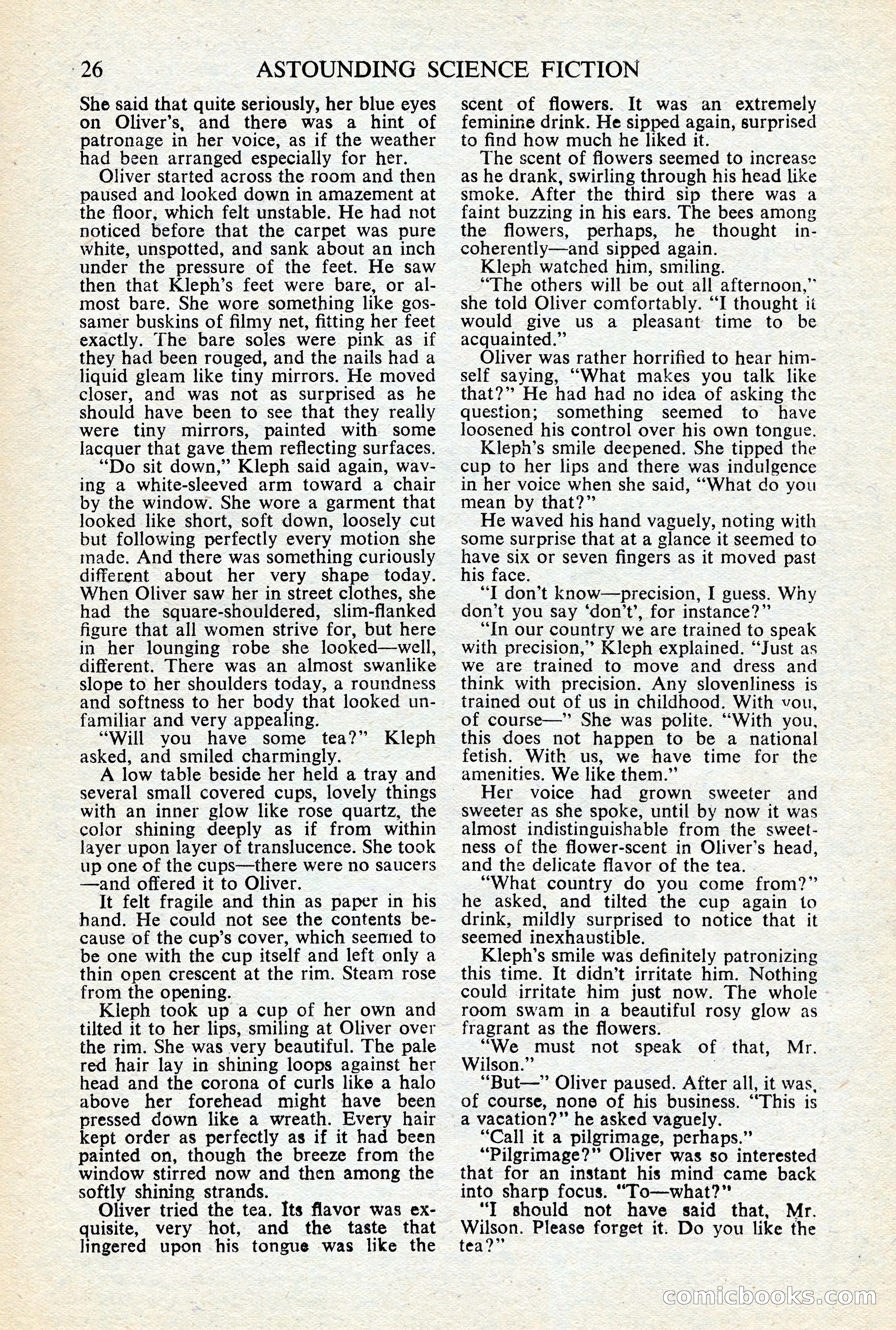 Astounding Science-Fiction, British Edition, January 1947 — page 28 of 68