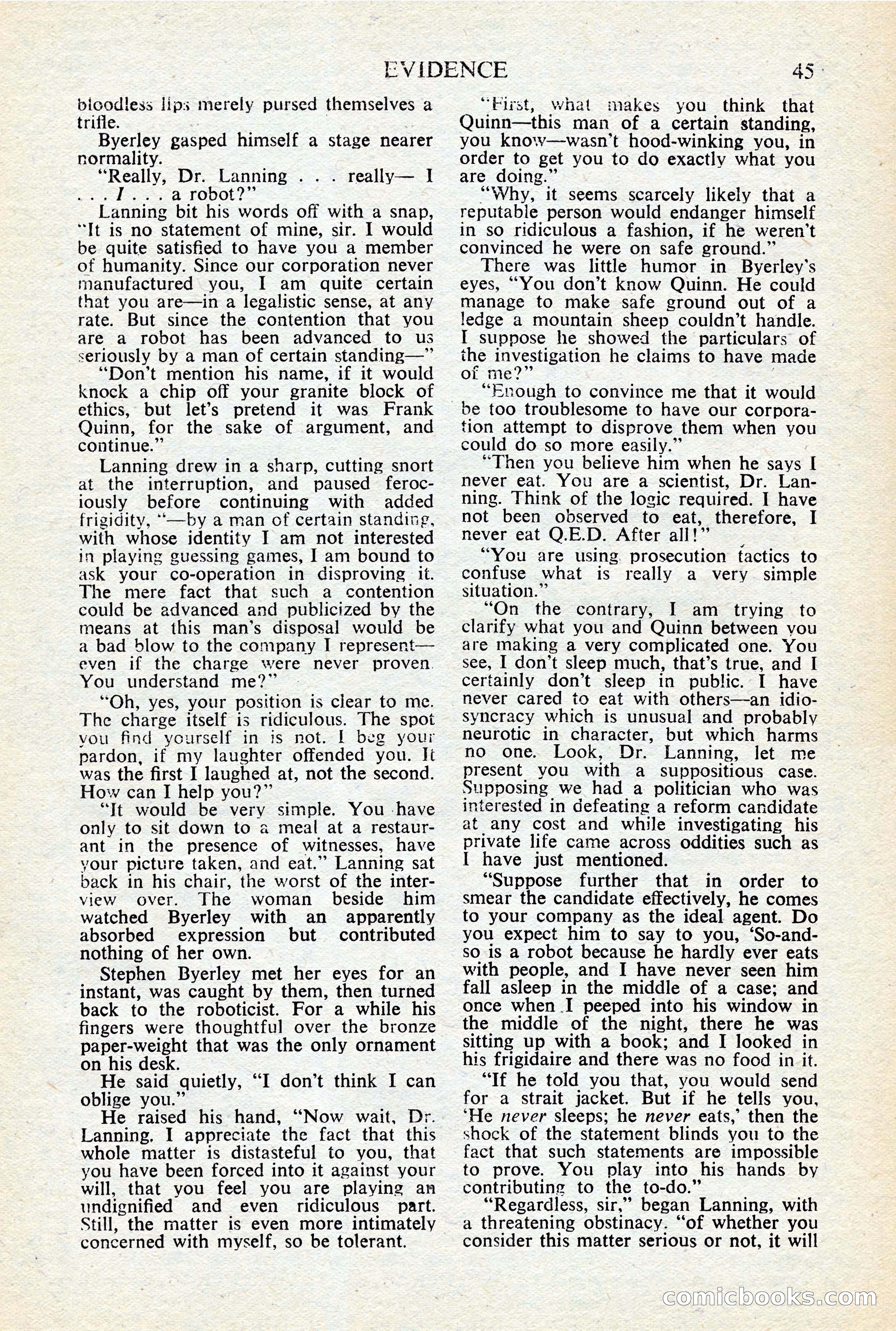 Astounding Science-Fiction, British Edition, January 1947 — page 47 of 68